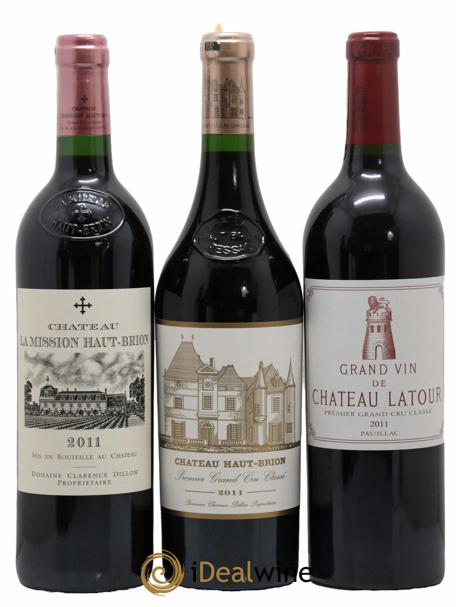 Caisse Collection Duclot 2011 Petrus - Lafitte - Margaux - Mouton Rothschild - Latour - Haut Brion - Mission Haut Brion - Cheval Blanc - Yquem 2011 - Lot de 9 bouteilles - 3