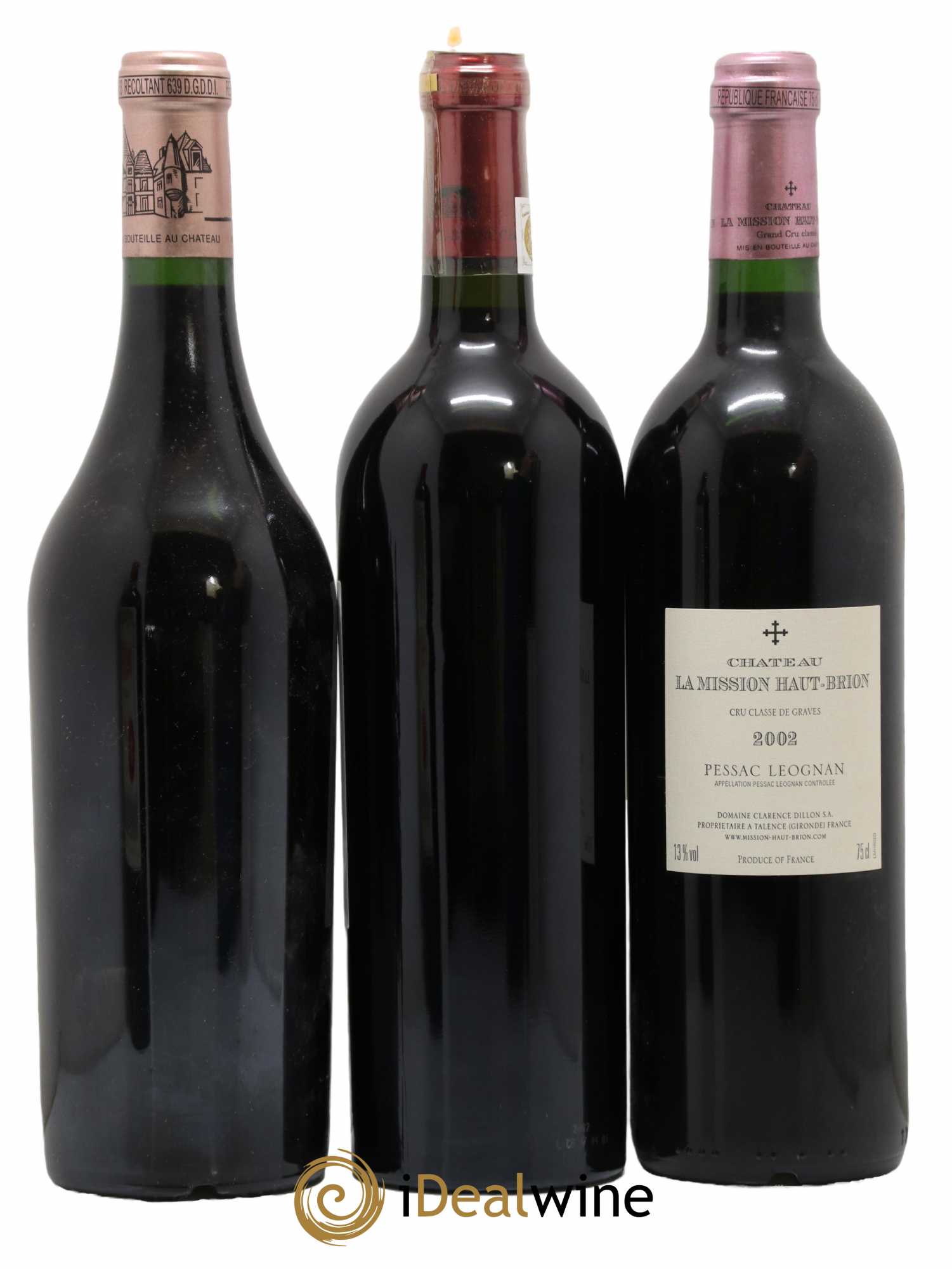 Caisse Collection Duclot 2002 Petrus - Lafitte - Margaux - Mouton Rothschild - Latour - Haut Brion - Mission Haut Brion - Cheval Blanc - Ausone 2002 - Lot de 9 bouteilles - 3