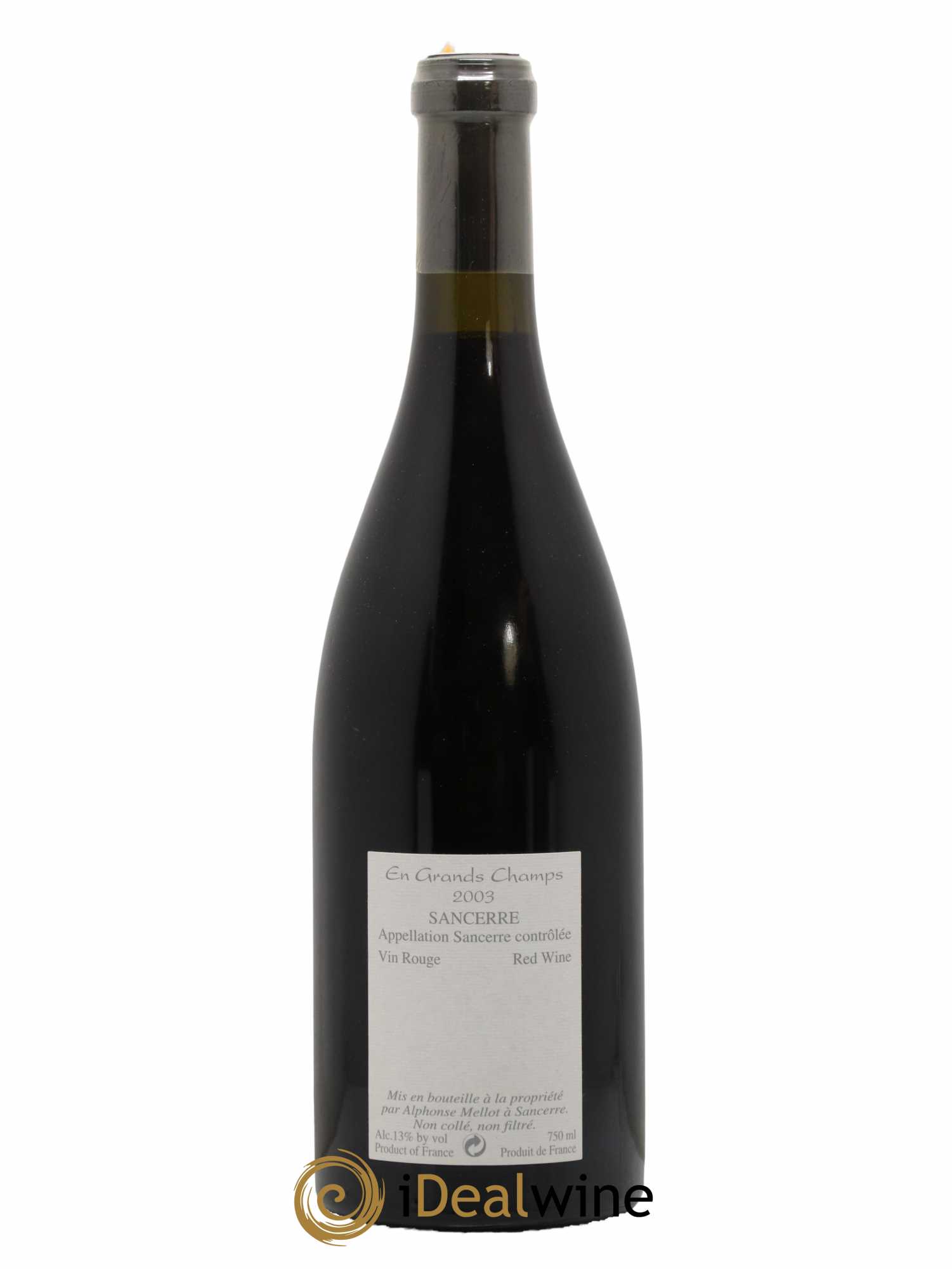 Sancerre En Grands Champs Alphonse Mellot 2003 - Lot de 1 bouteille - 1