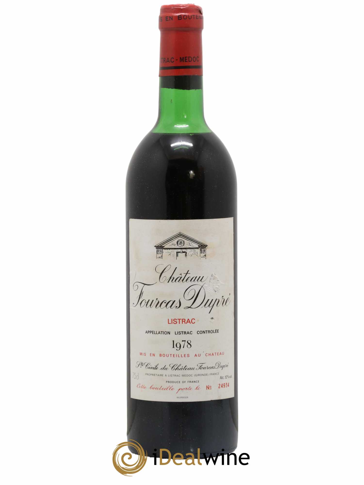 Château Fourcas Dupré 1978 - Lot de 1 bouteille - 0