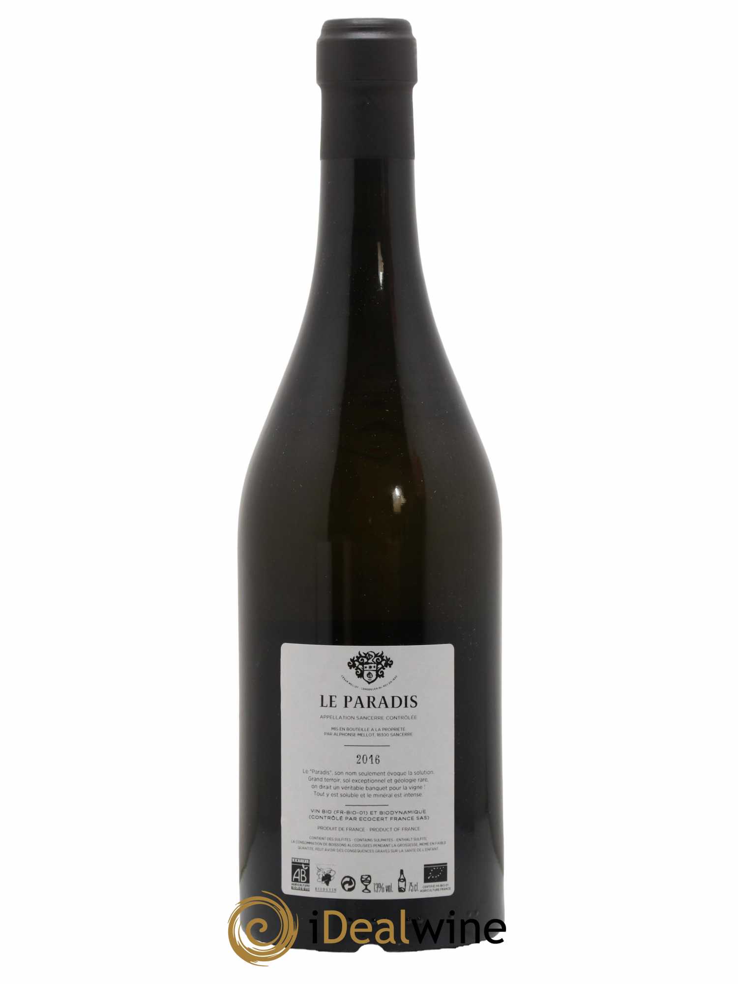 Sancerre Le Paradis Alphonse Mellot 2016 - Lot de 1 bouteille - 1