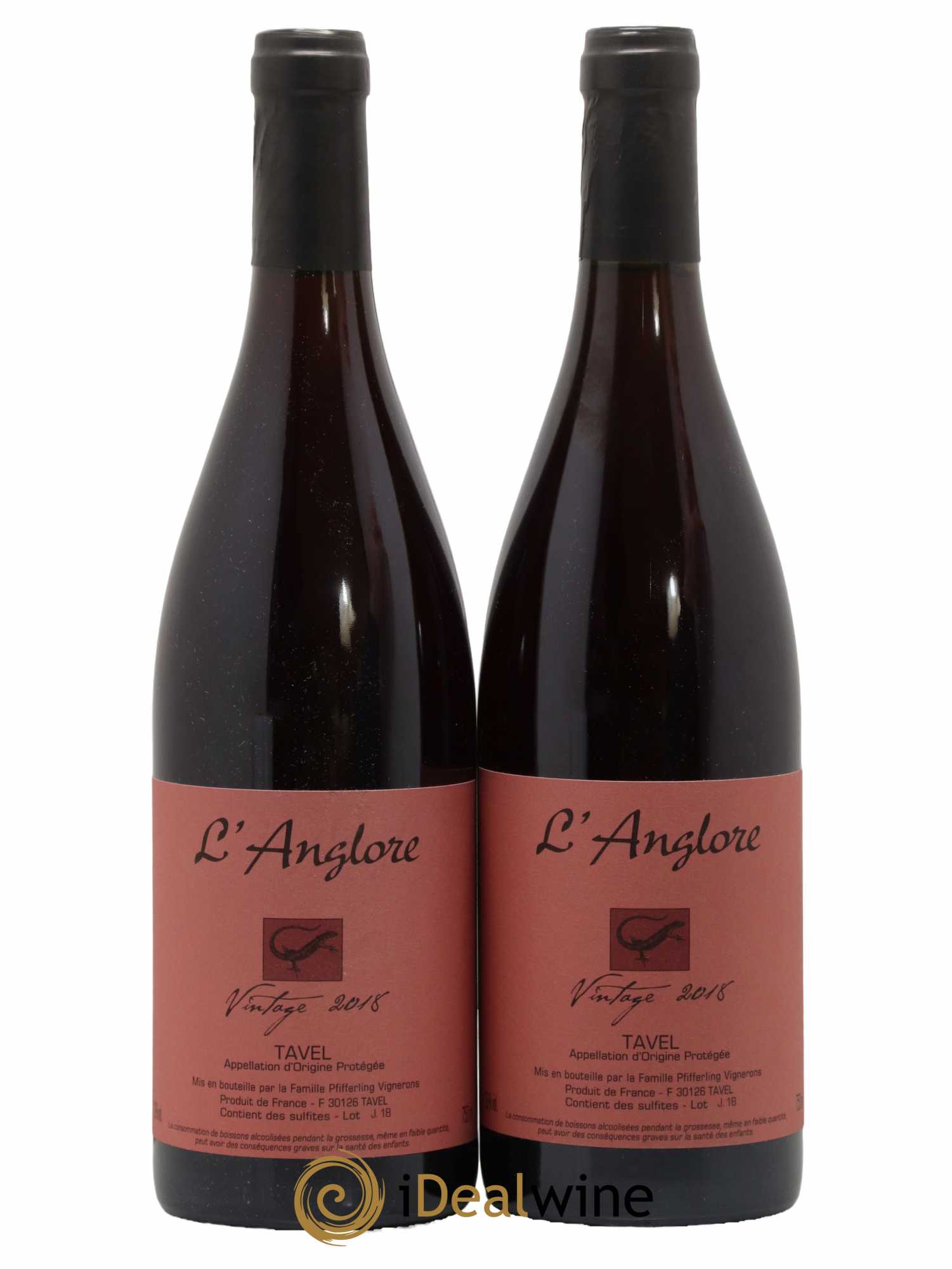 Tavel Vintage L'Anglore 2018 - Lot de 2 bouteilles - 0