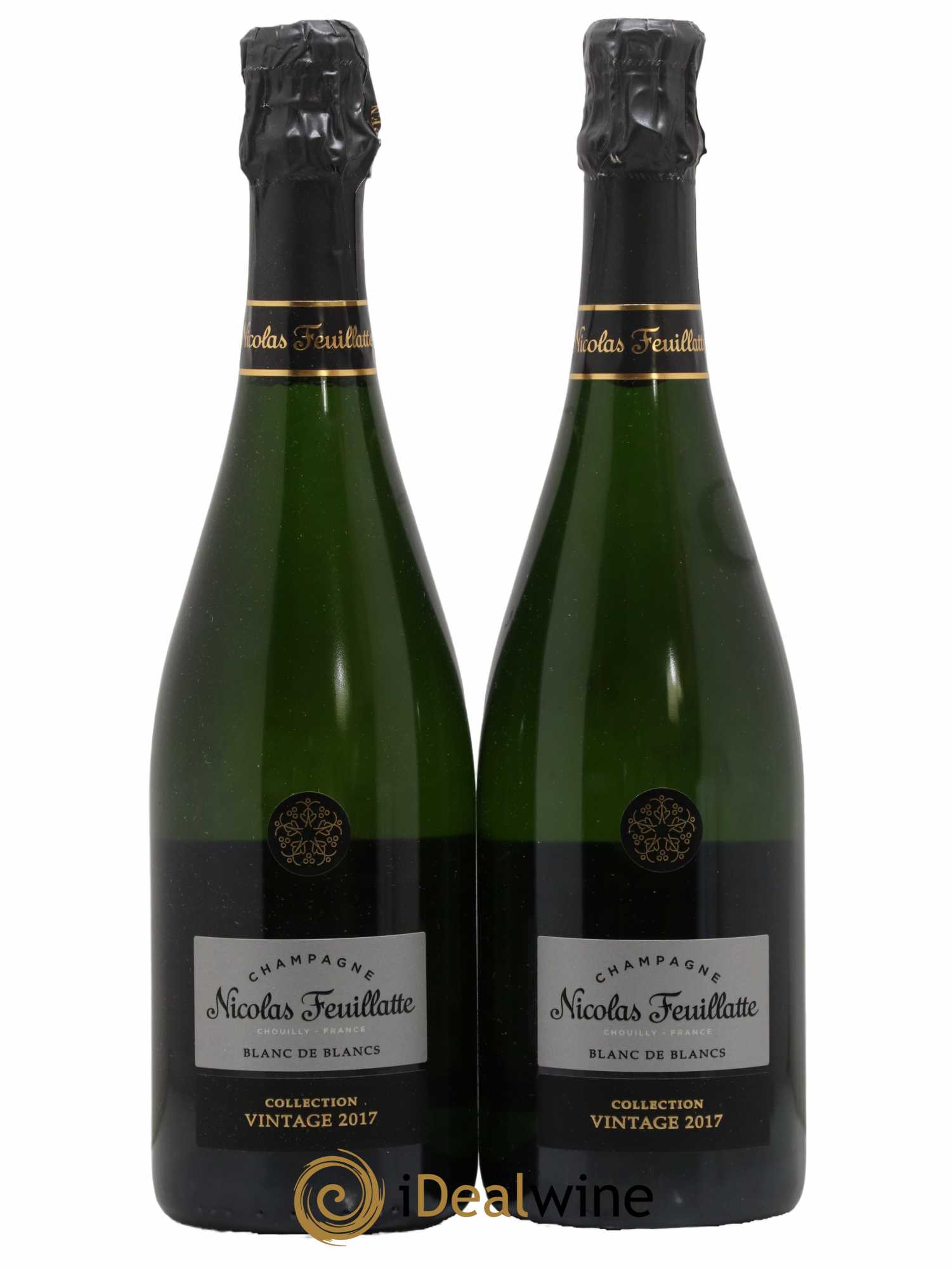 Champagne Blanc de Blancs Collection Vintage Nicolas Feuillatte 2017 - Lot de 2 bouteilles - 0