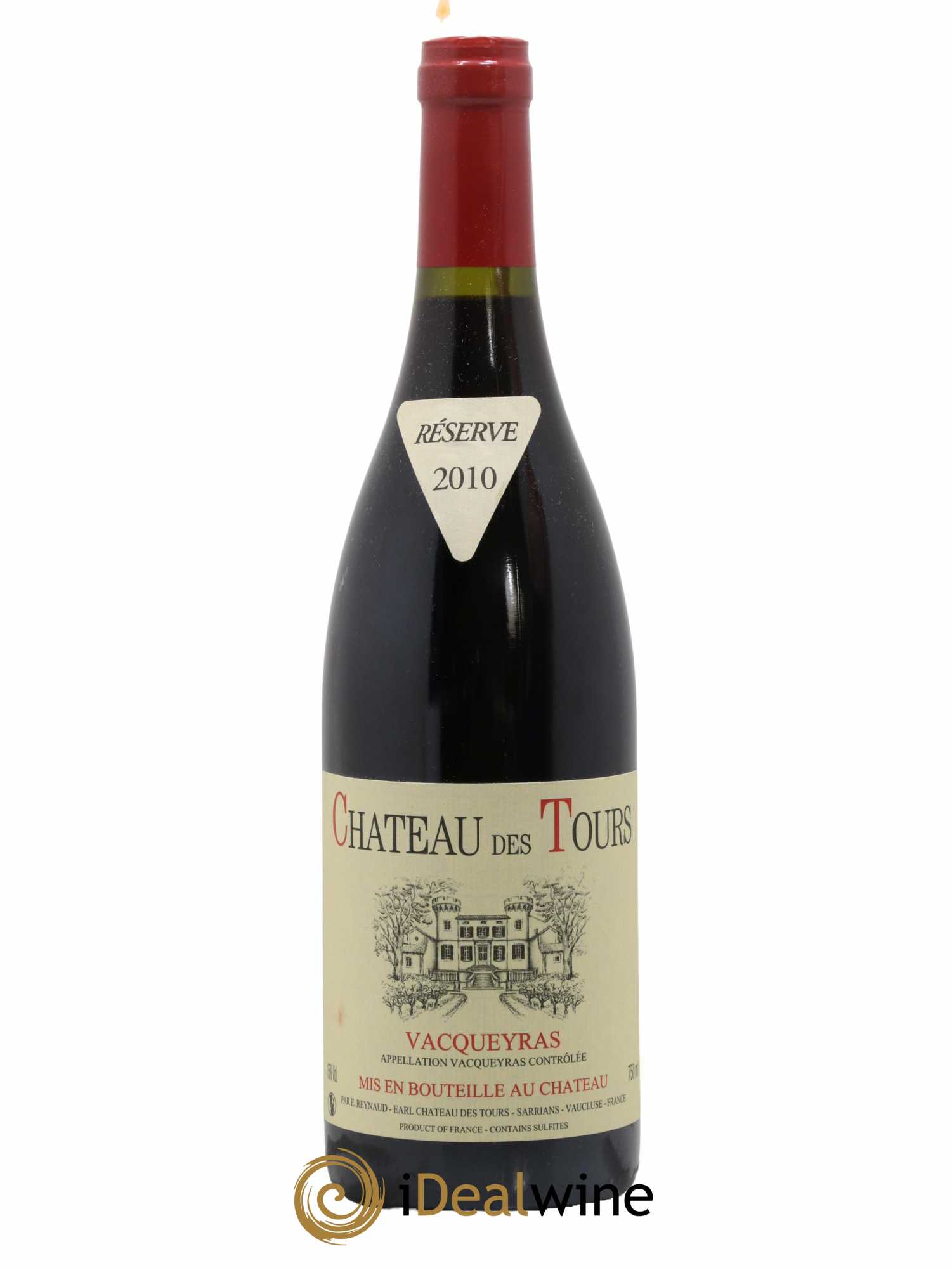 Vacqueyras Château des Tours Emmanuel Reynaud 2010 - Lot de 1 bouteille - 0