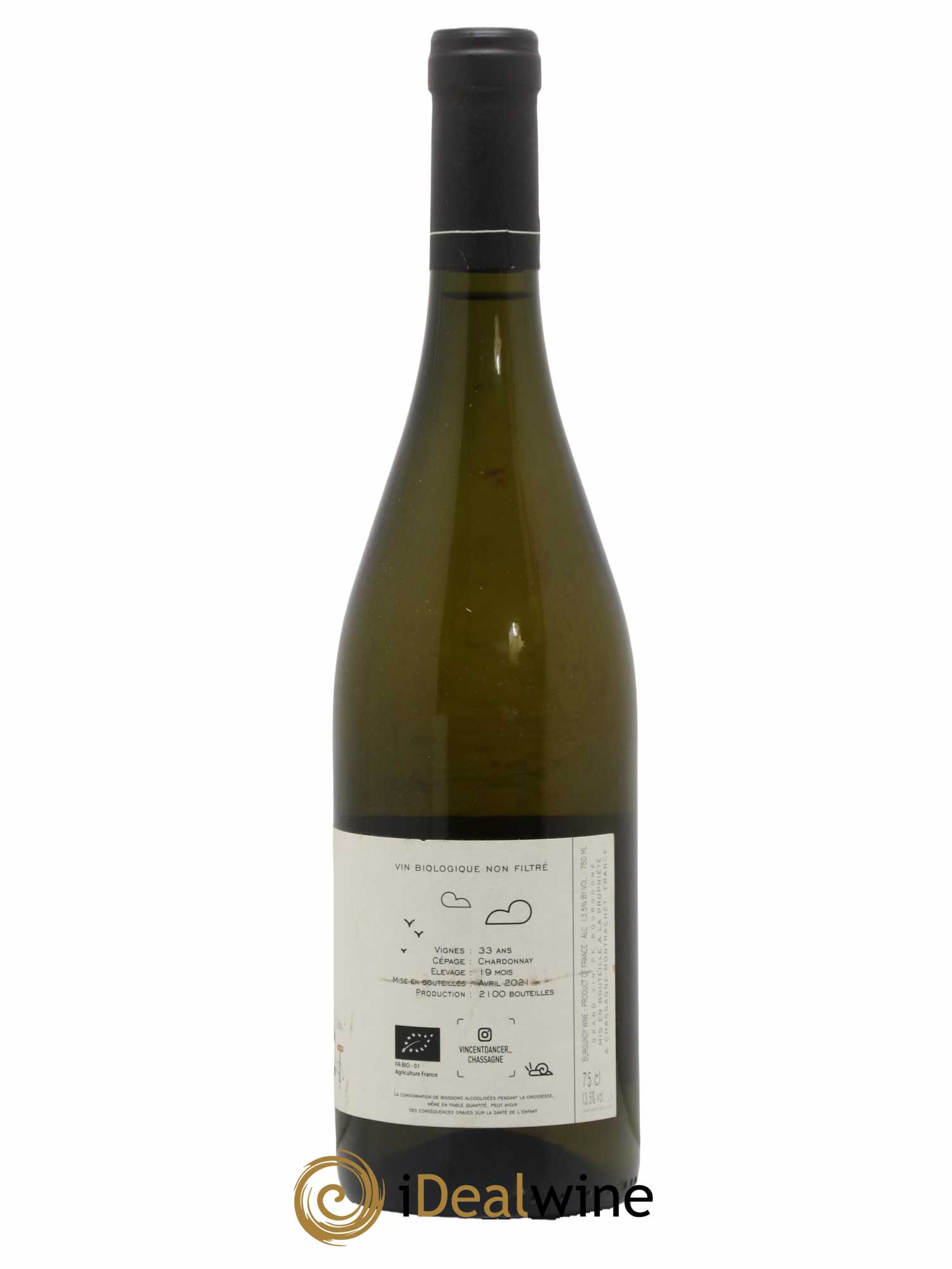 Meursault Les Corbins Vincent Dancer 2019 - Lot de 1 bouteille - 1