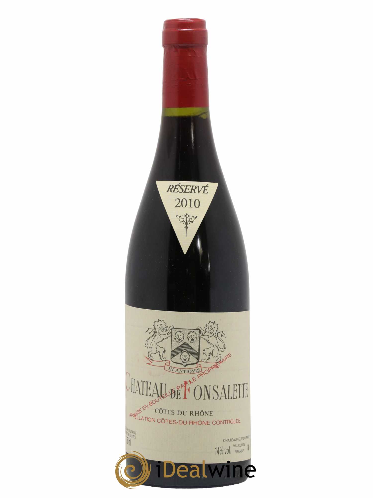 Côtes-du-Rhône Château de Fonsalette Emmanuel Reynaud 2010 - Lot de 1 bouteille - 0