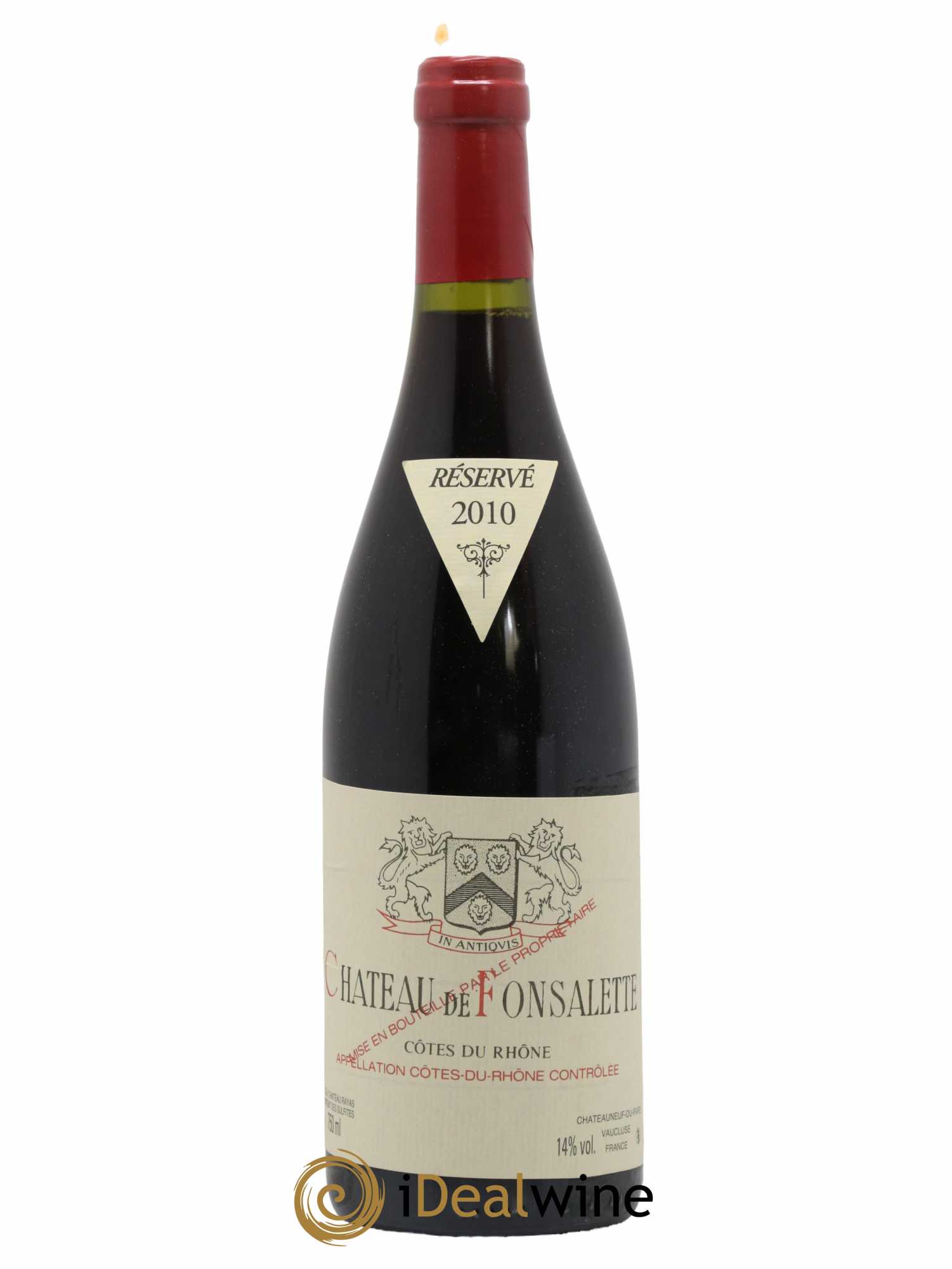 Côtes-du-Rhône Château de Fonsalette Emmanuel Reynaud 2010 - Lot de 1 bouteille - 0