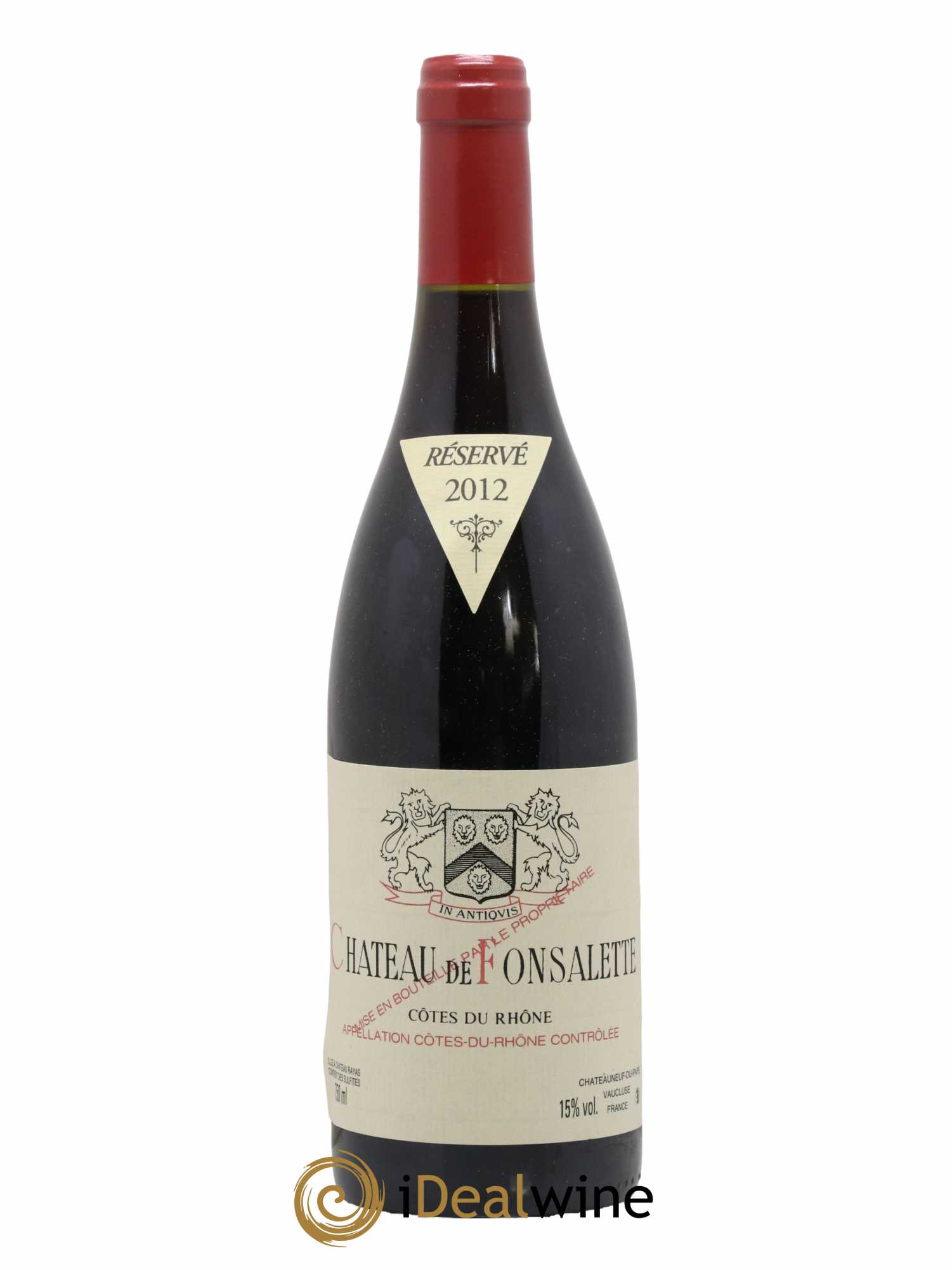 Côtes-du-Rhône Château de Fonsalette Emmanuel Reynaud 2012 - Lot de 1 bouteille - 0
