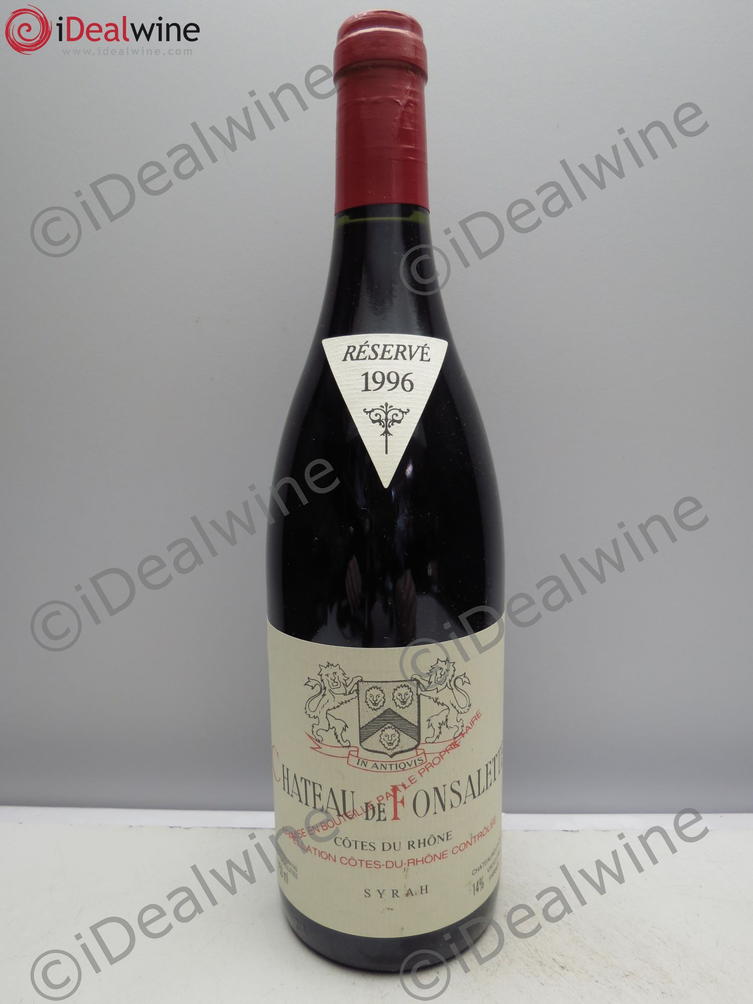 Côtes-du-Rhône Château de Fonsalette Emmanuel Reynaud Sans prix de réserve/No reserve 1996 - Lotto di 1 bottiglia - 0