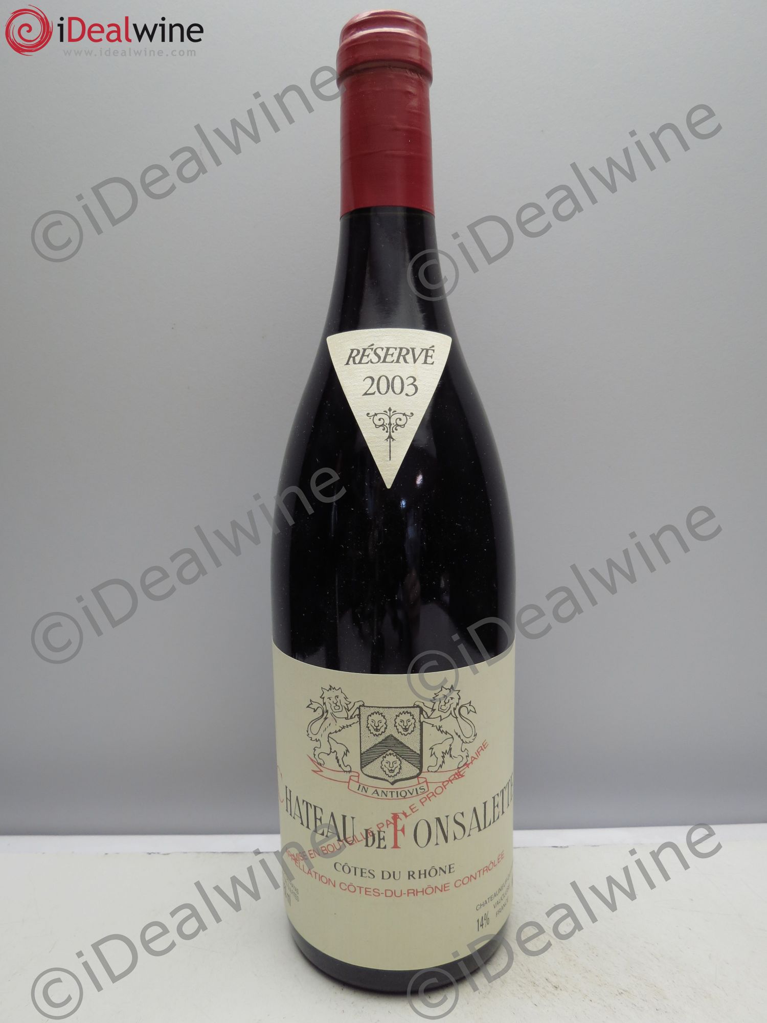 Côtes-du-Rhône Château de Fonsalette Emmanuel Reynaud 2003 - Lot de 1 bouteille - 0