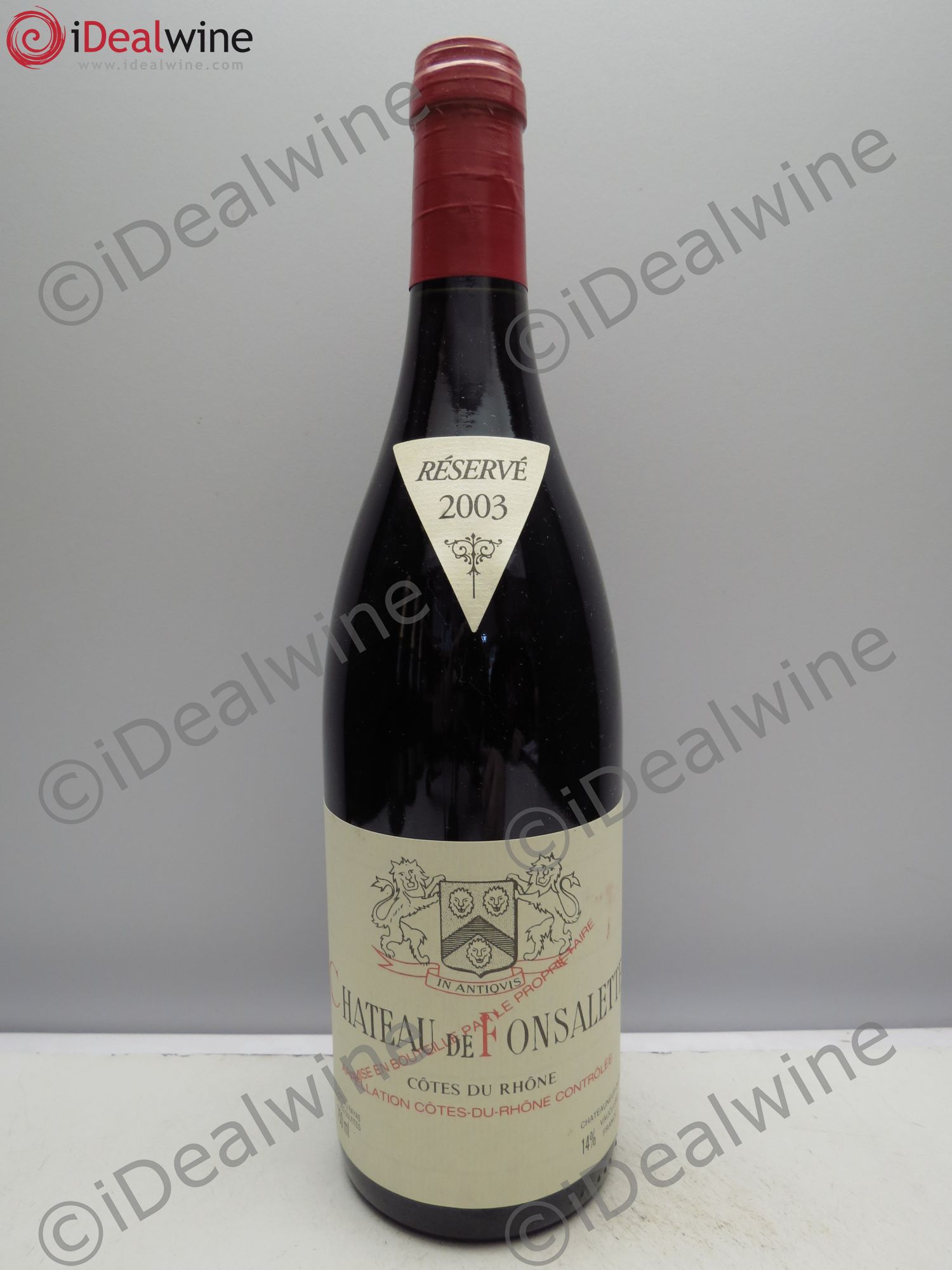 Côtes-du-Rhône Château de Fonsalette Emmanuel Reynaud 2003 - Lot de 1 bouteille - 0