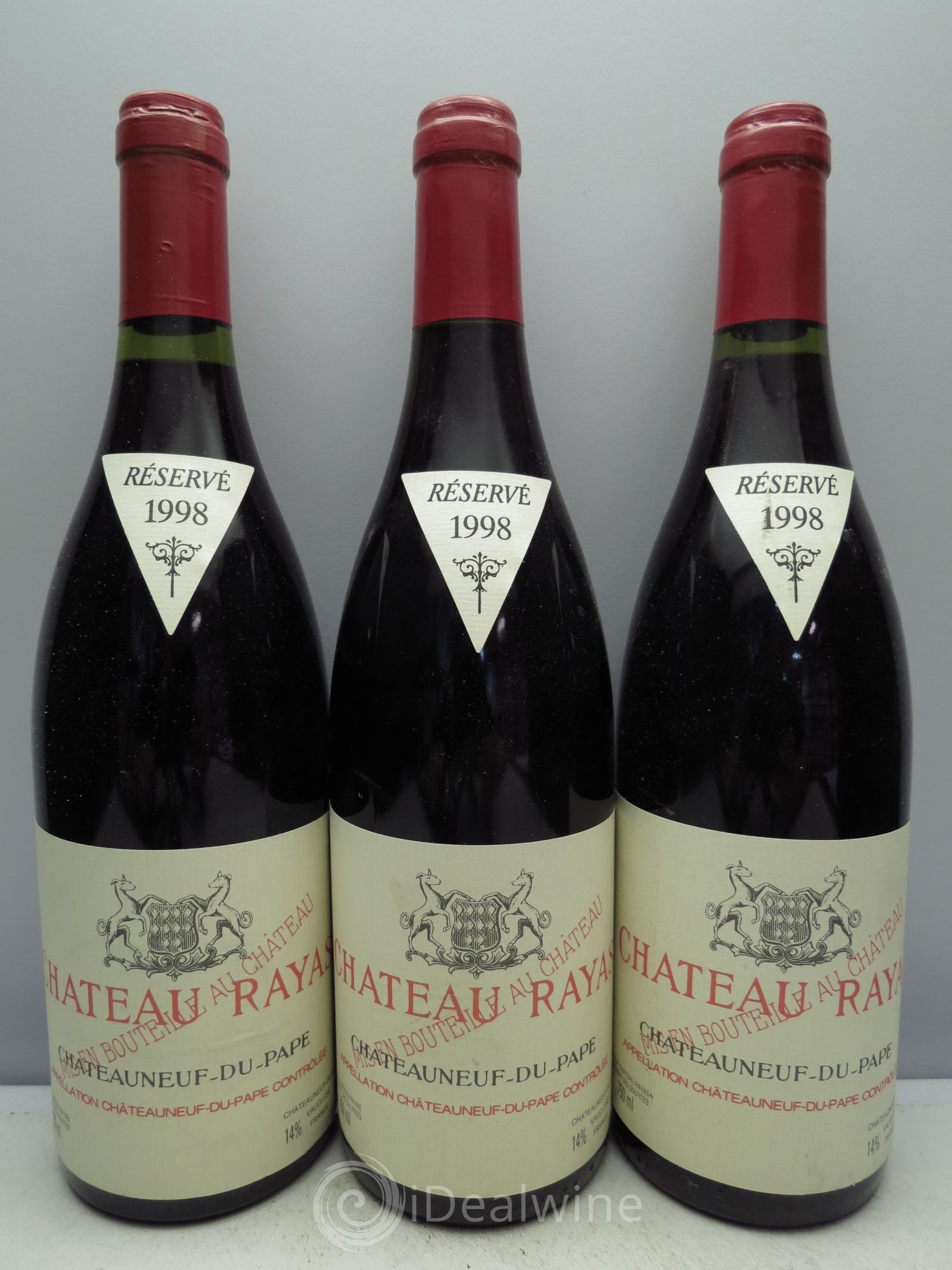 Châteauneuf-du-Pape Château Rayas Emmanuel Reynaud 1998 - Lot de 3 bouteilles - 0