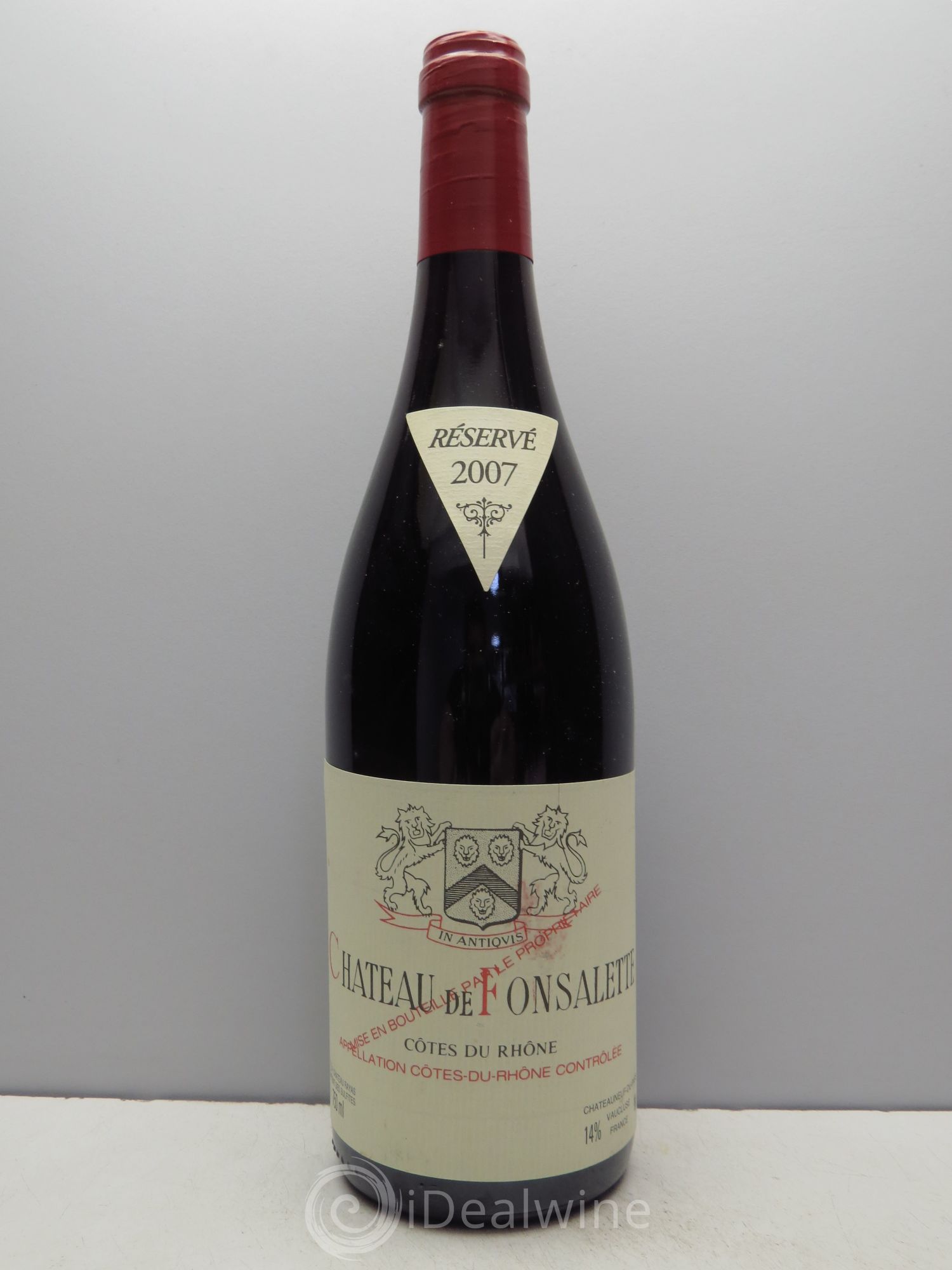 Côtes-du-Rhône Château de Fonsalette Emmanuel Reynaud 2007 - Lot de 1 bouteille - 0