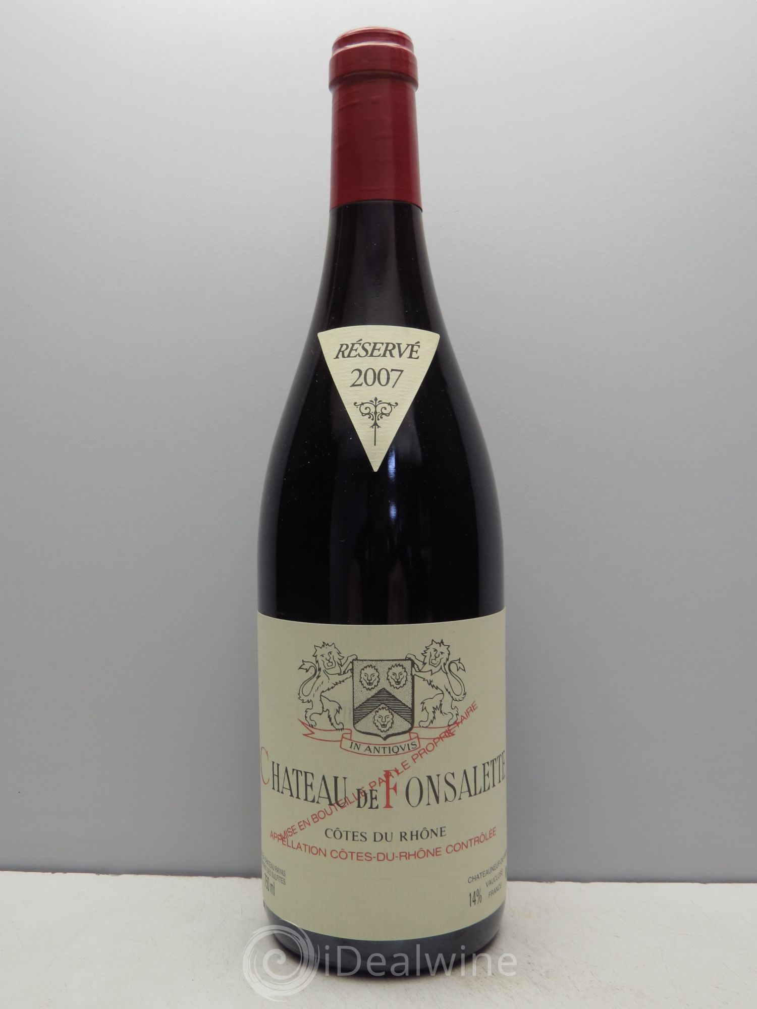 Côtes-du-Rhône Château de Fonsalette Emmanuel Reynaud 2007 - Lot de 1 bouteille - 0