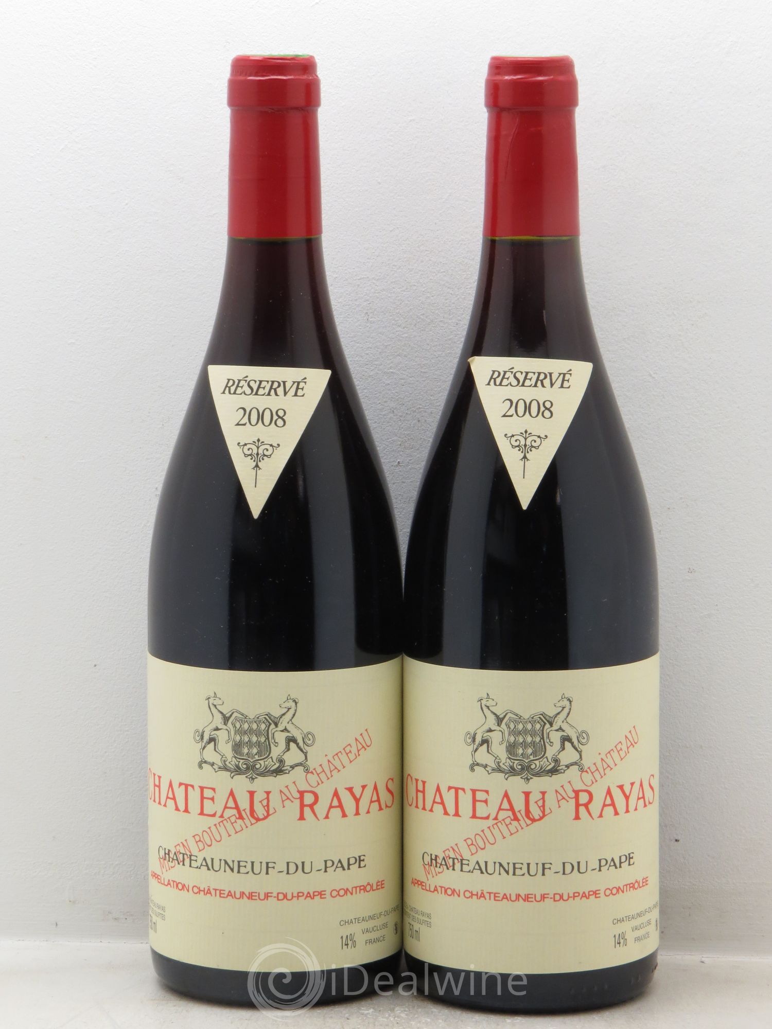Châteauneuf-du-Pape Château Rayas Emmanuel Reynaud 2008 - Lot de 2 bouteilles - 0