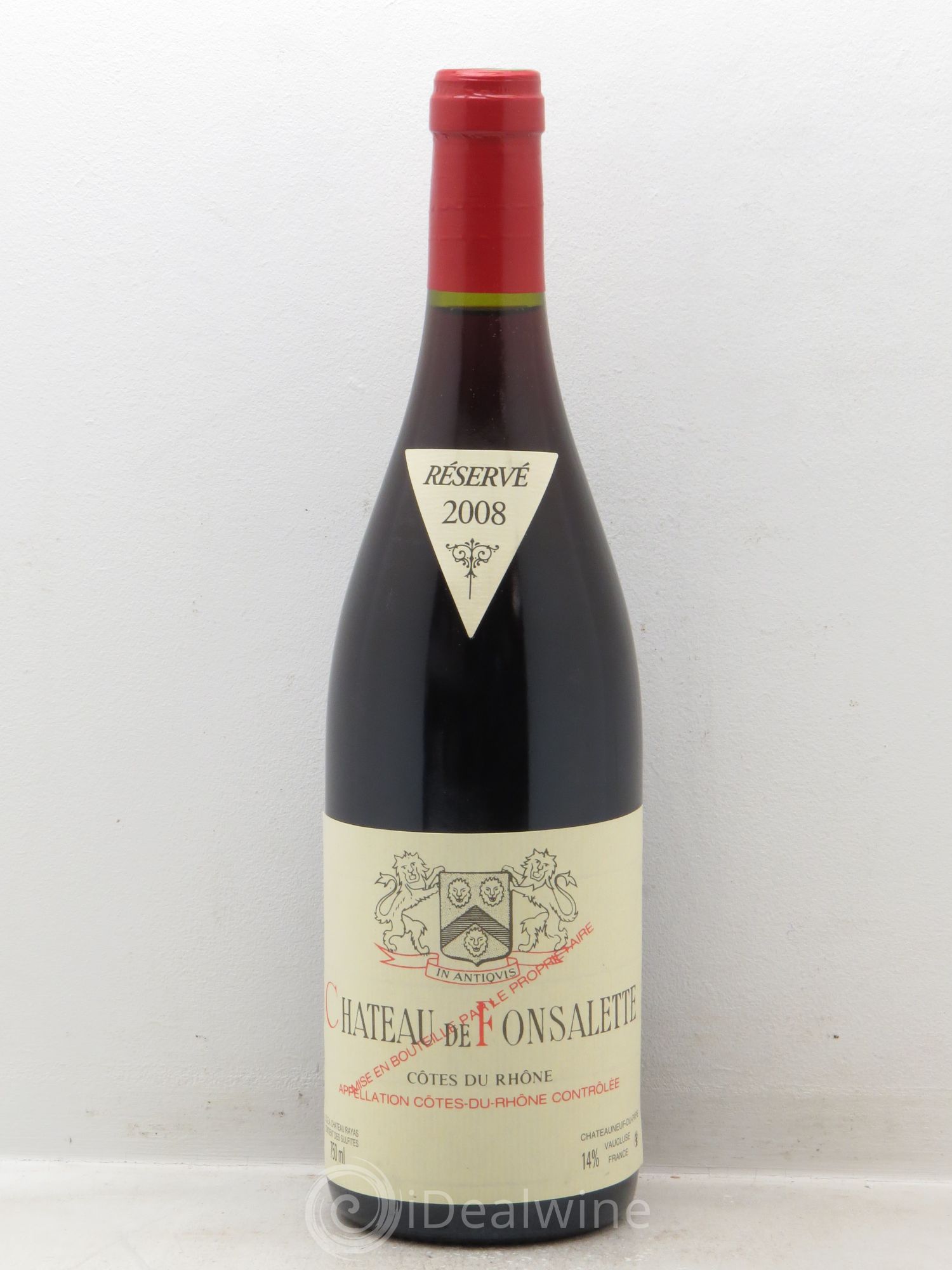 Côtes-du-Rhône Château de Fonsalette Emmanuel Reynaud 2008 - Lot de 1 bouteille - 0