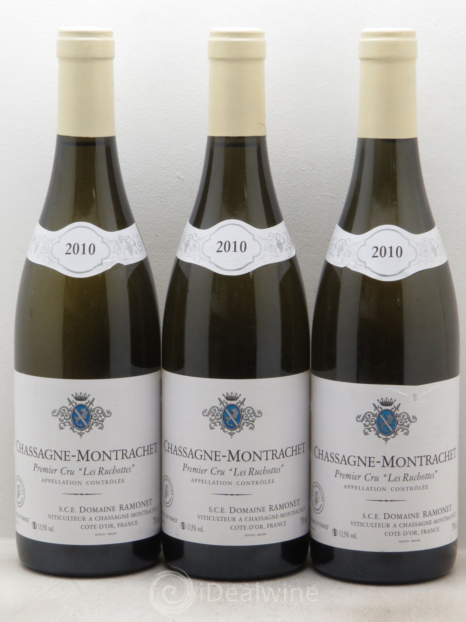 Chassagne-Montrachet 1er Cru Les Ruchottes Ramonet (Domaine) 2010 - Lot de 3 bouteilles - 0