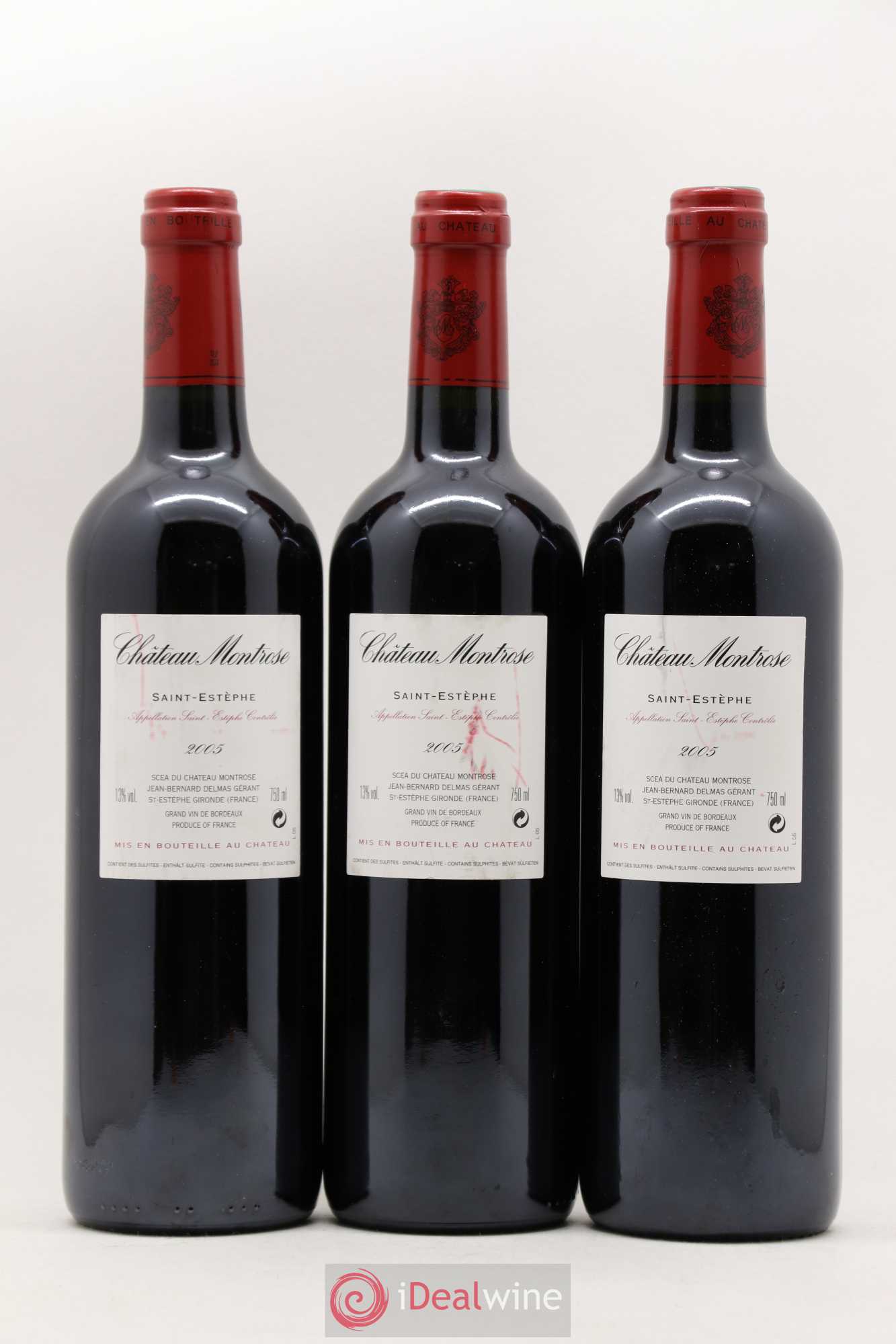Château Montrose 2ème Grand Cru Classé 2005 - Lot de 12 bouteilles - 6