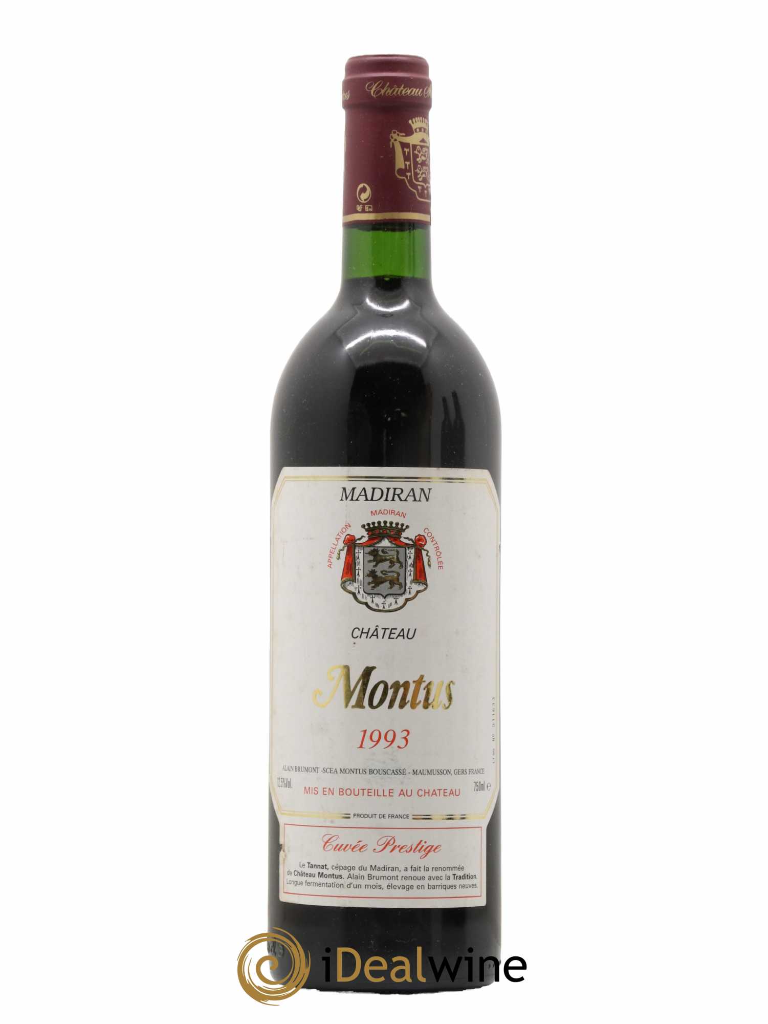 Madiran Château Montus-Prestige Alain Brumont 1993 - Lot de 1 bouteille - 0