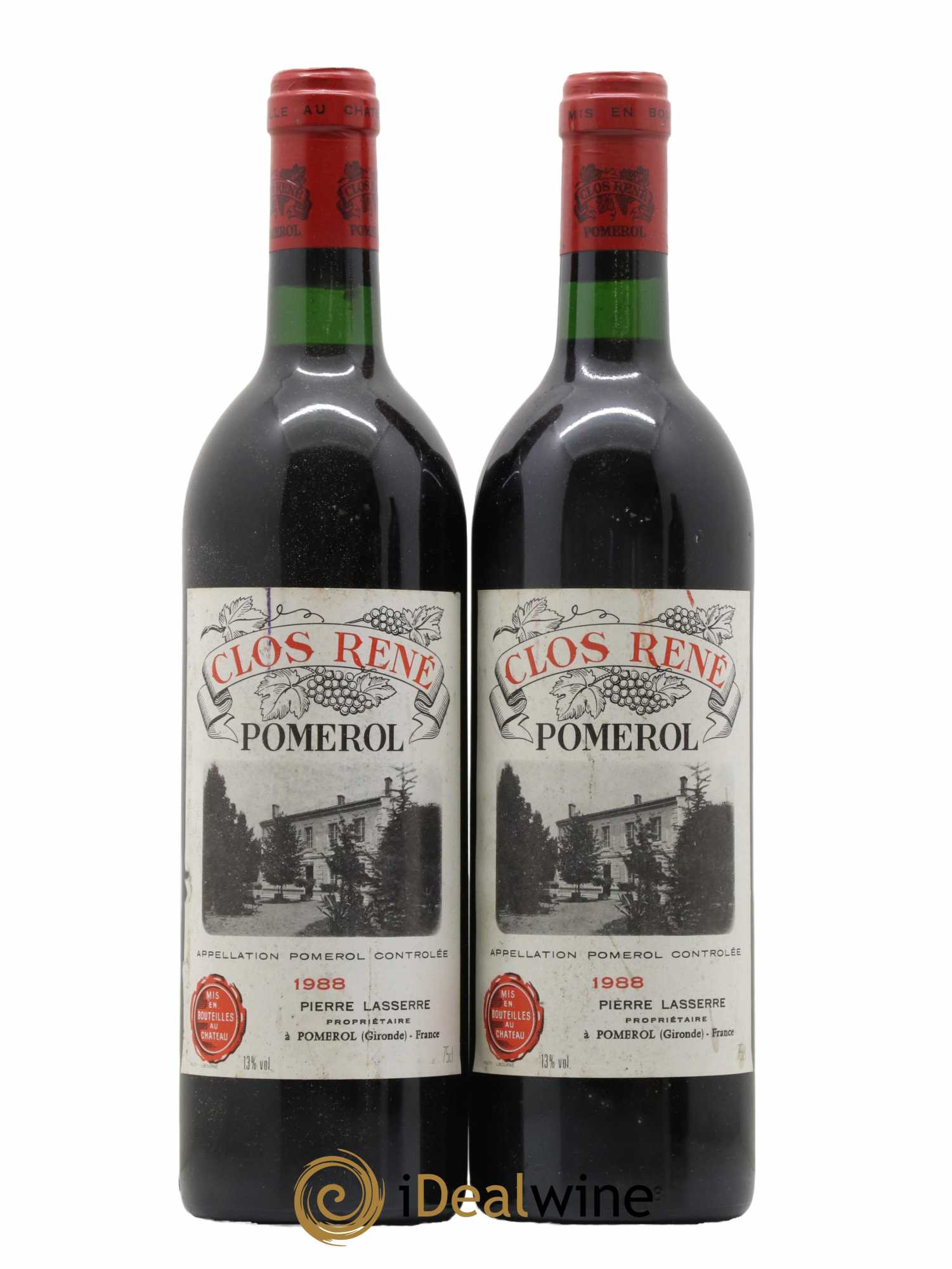 Clos René 1988 - Posten von 2 Flaschen - 0