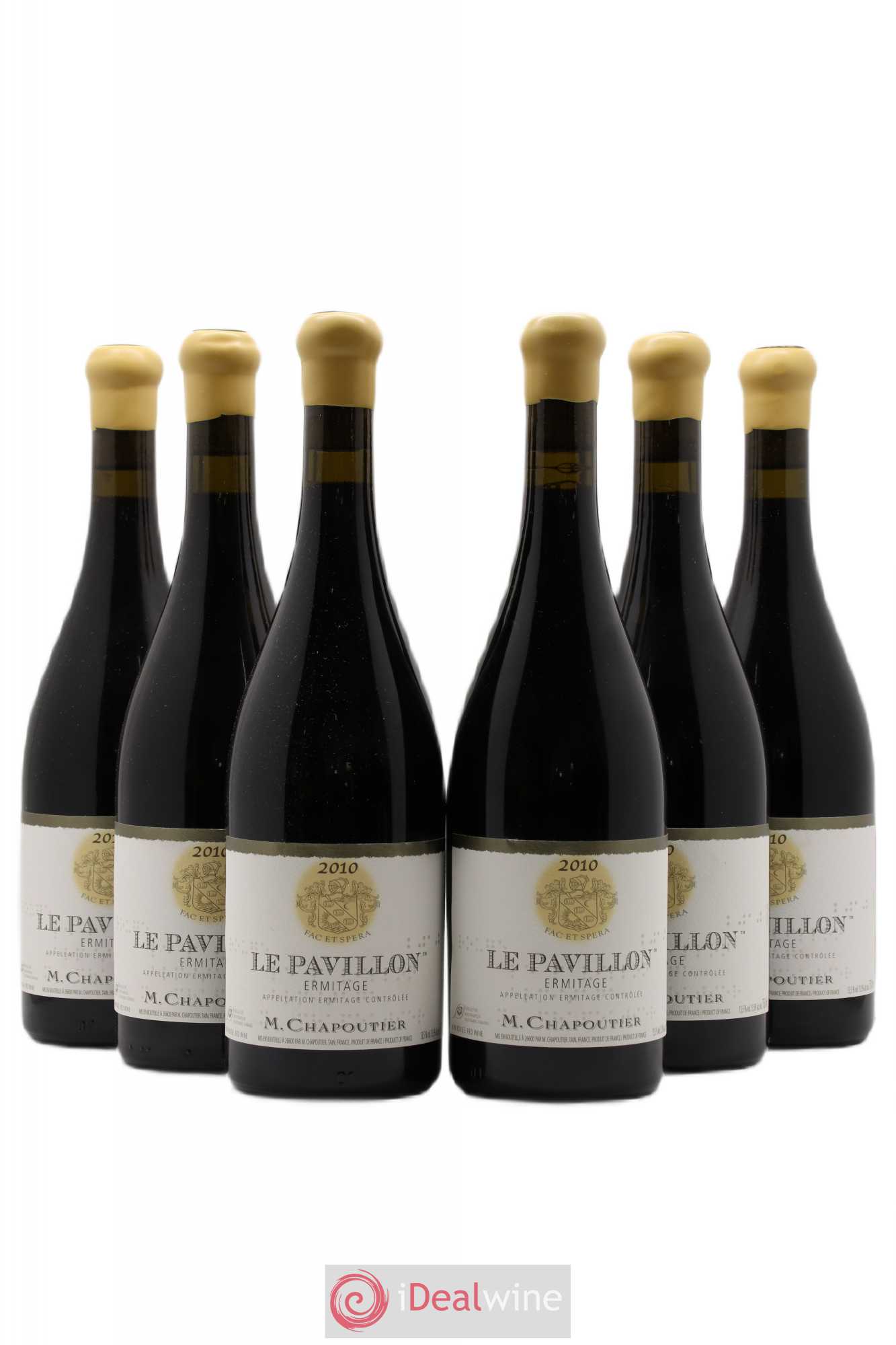 Hermitage Ermitage Le Pavillon Chapoutier 2010 - Lot de 6 bouteilles - 0