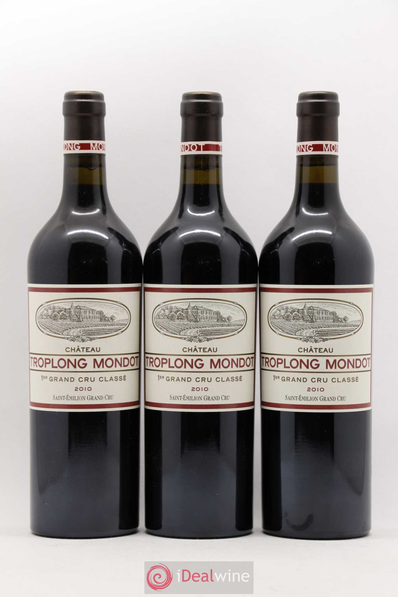 Château Troplong Mondot 1er Grand Cru Classé B 2010 - Lot de 6 bouteilles - 1
