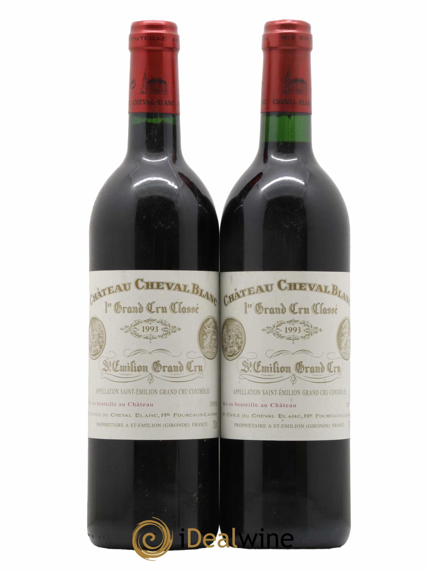 Château Cheval Blanc 1er Grand Cru Classé A 1993 - Lot de 2 bouteilles - 0