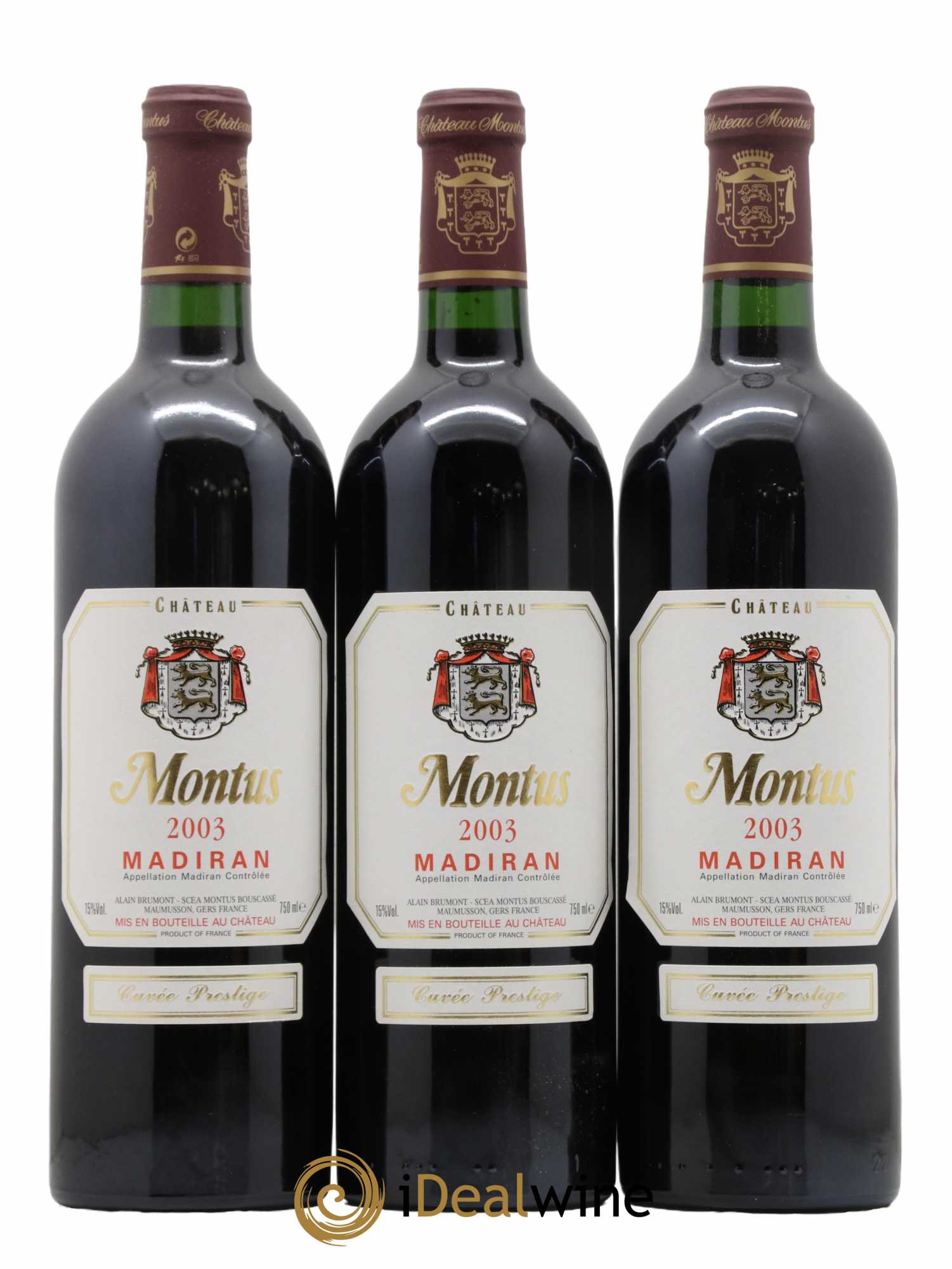 Madiran Château Montus-Prestige Alain Brumont 2003 - Lot de 12 bouteilles - 1