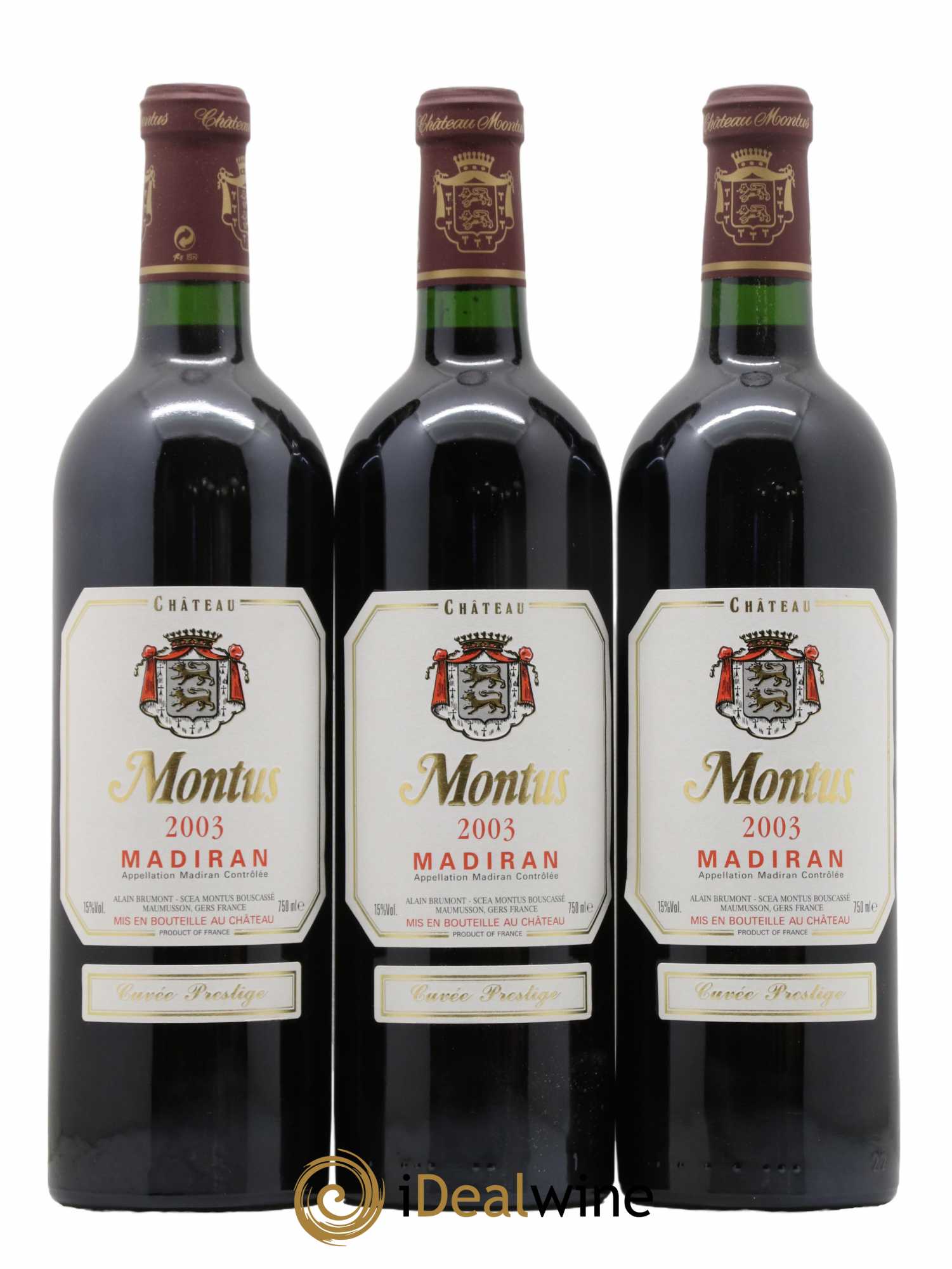 Madiran Château Montus-Prestige Alain Brumont 2003 - Lot de 12 bouteilles - 2