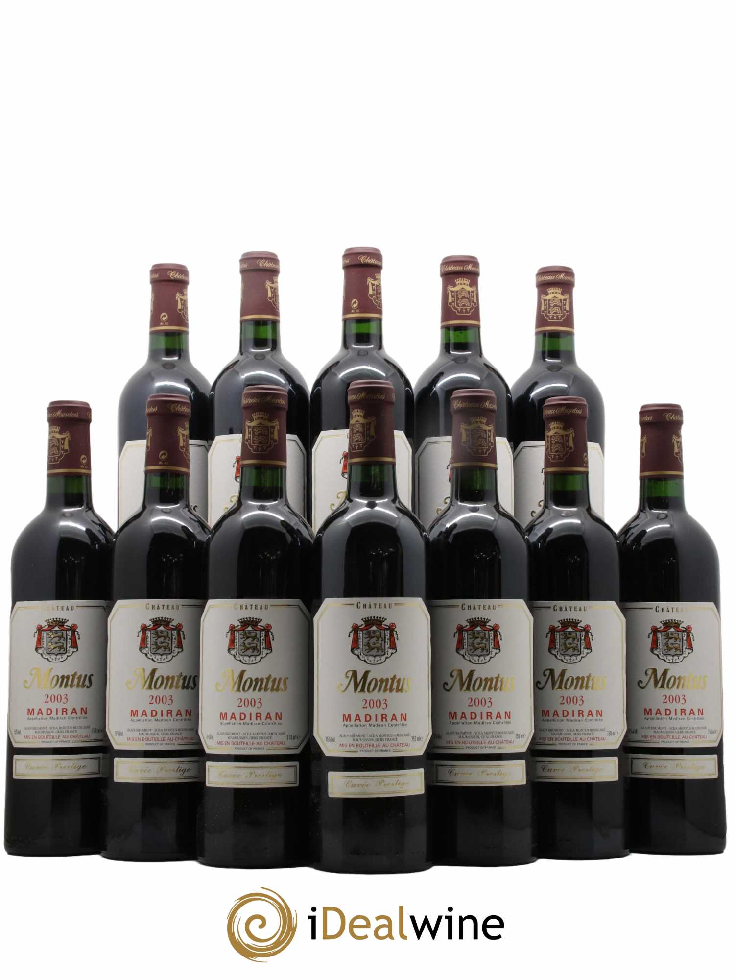 Madiran Château Montus-Prestige Alain Brumont 2003 - Lot de 12 bouteilles - 0