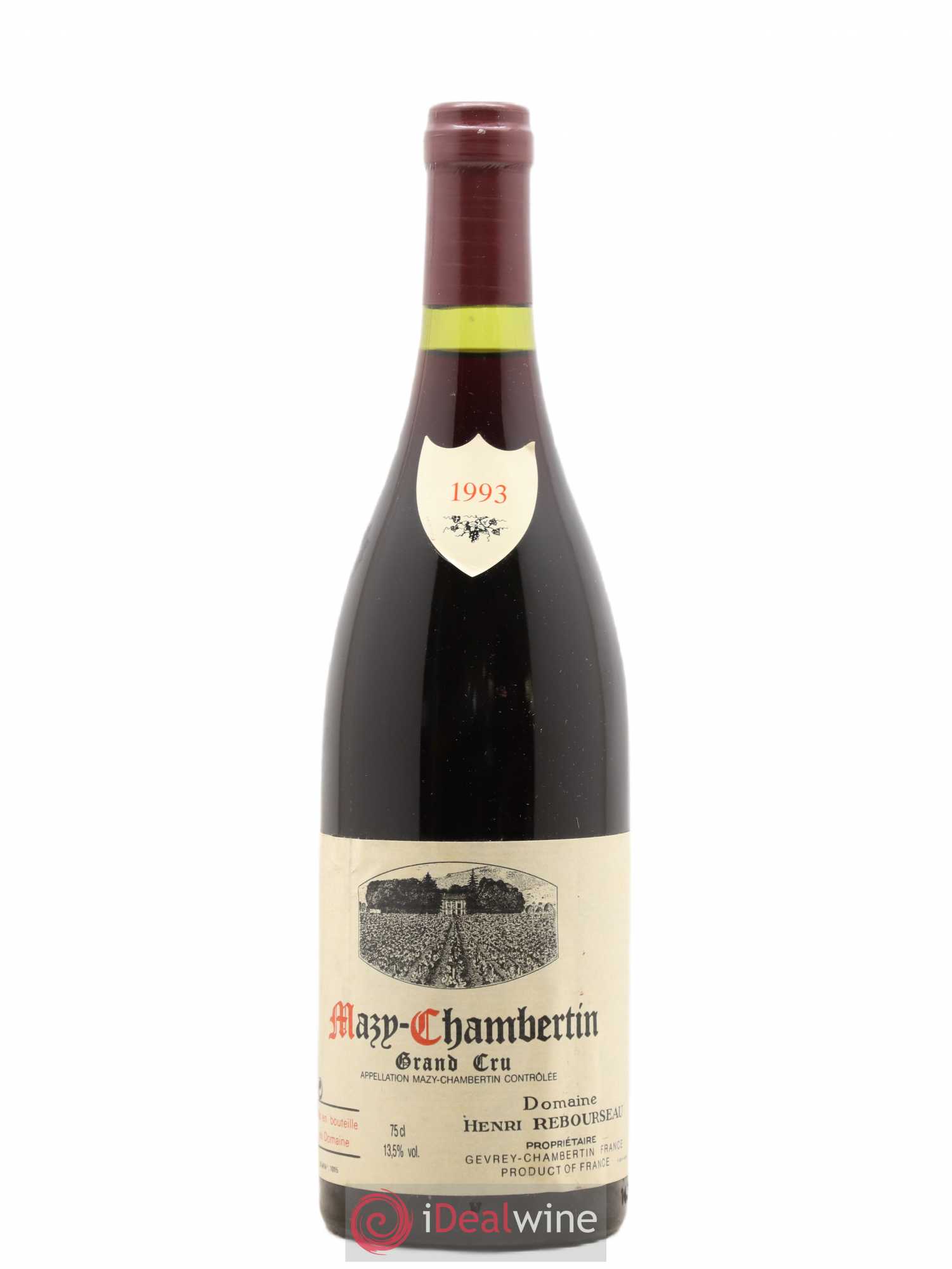 Mazis-Chambertin Grand Cru Henri Rebourseau 1993 - Lot de 1 bouteille - 0