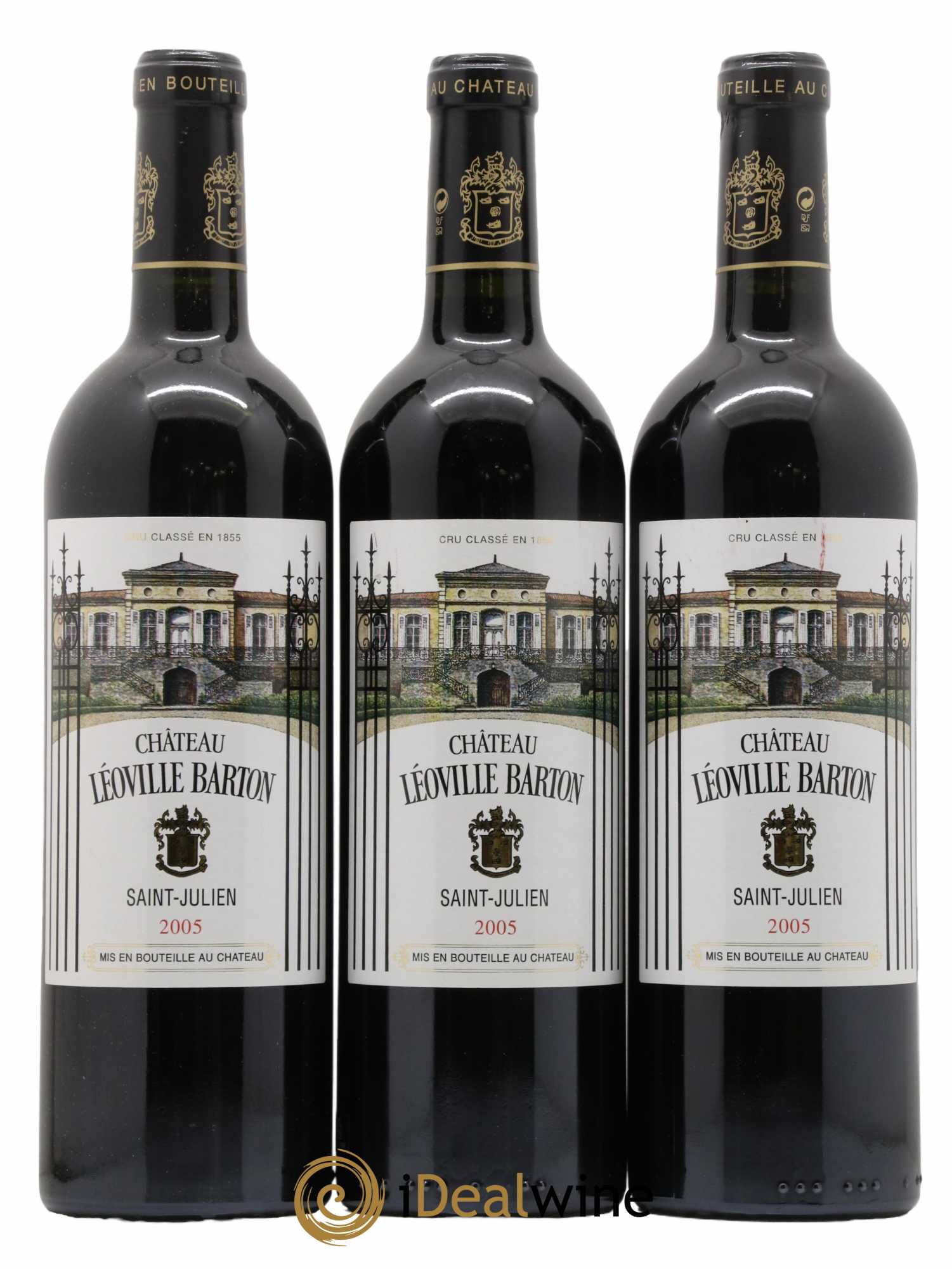 Château Léoville Barton 2ème Grand Cru Classé 2005 - Lot de 3 bouteilles - 0
