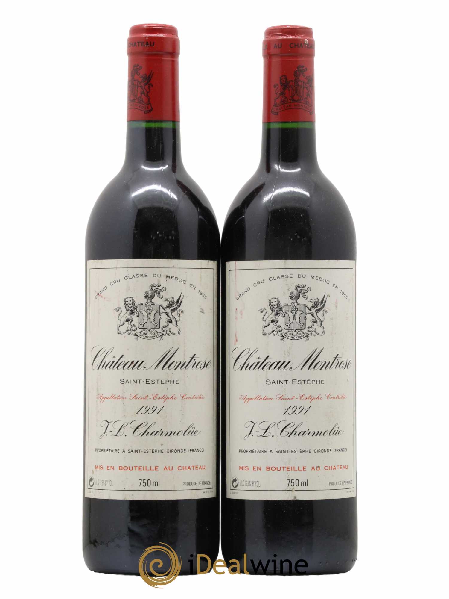 Château Montrose 2ème Grand Cru Classé 1991 - Lot de 2 bouteilles - 0