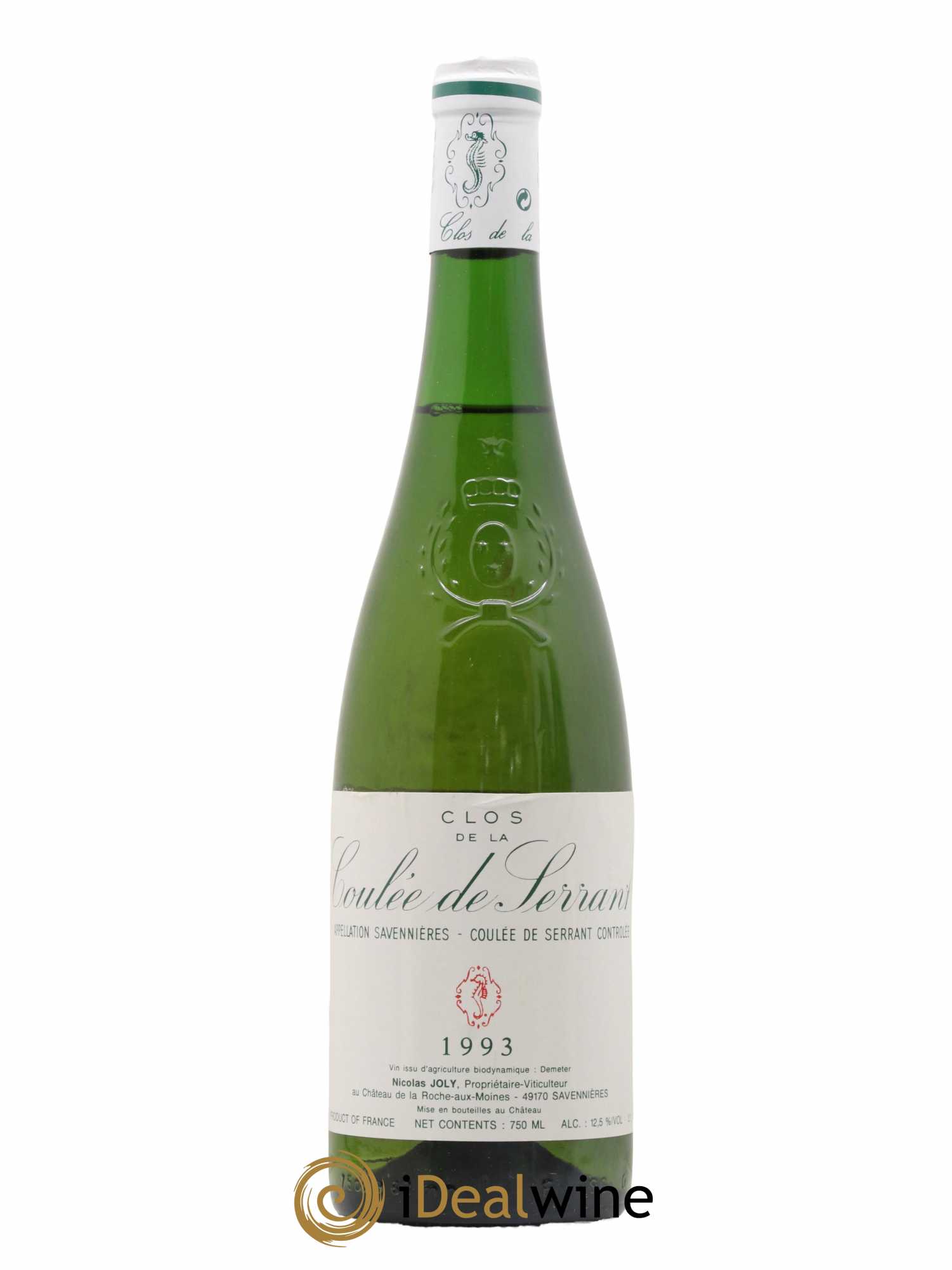 Savennières Clos de la Coulée de Serrant Vignobles de la Coulée de Serrant - Nicolas Joly 1993 - Lot de 1 bouteille - 0