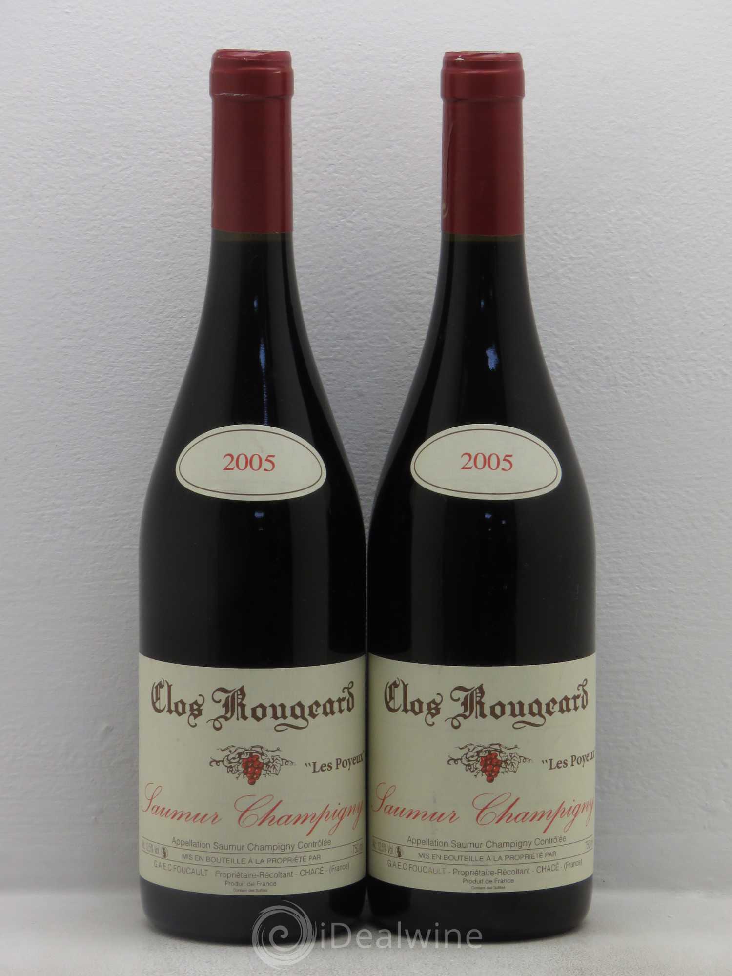 Saumur-Champigny Les Poyeux Clos Rougeard 2005 - Lot de 2 bouteilles - 0