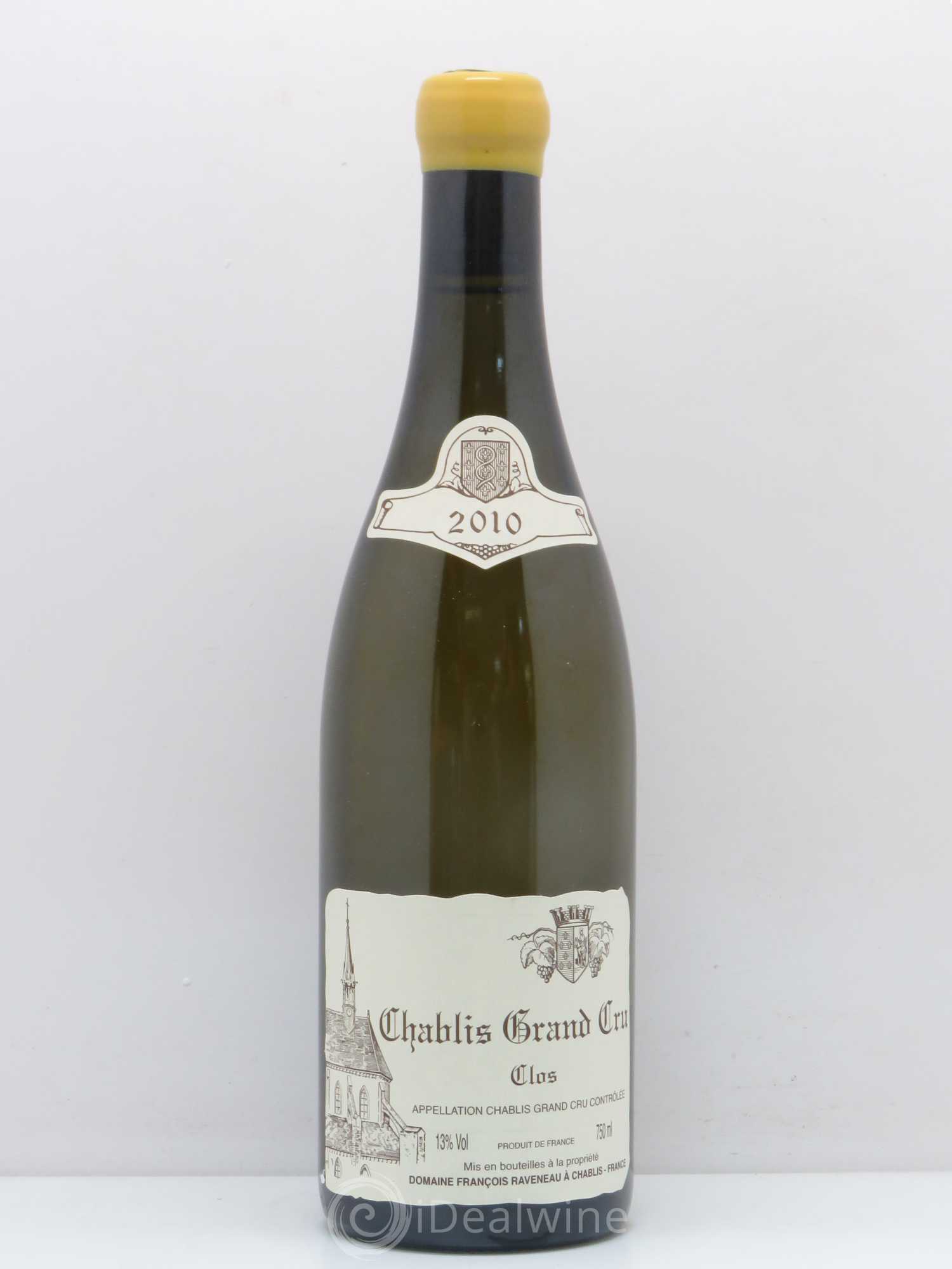 Chablis Grand Cru Clos Raveneau (Domaine) 2010 - Lot de 1 bouteille - 0