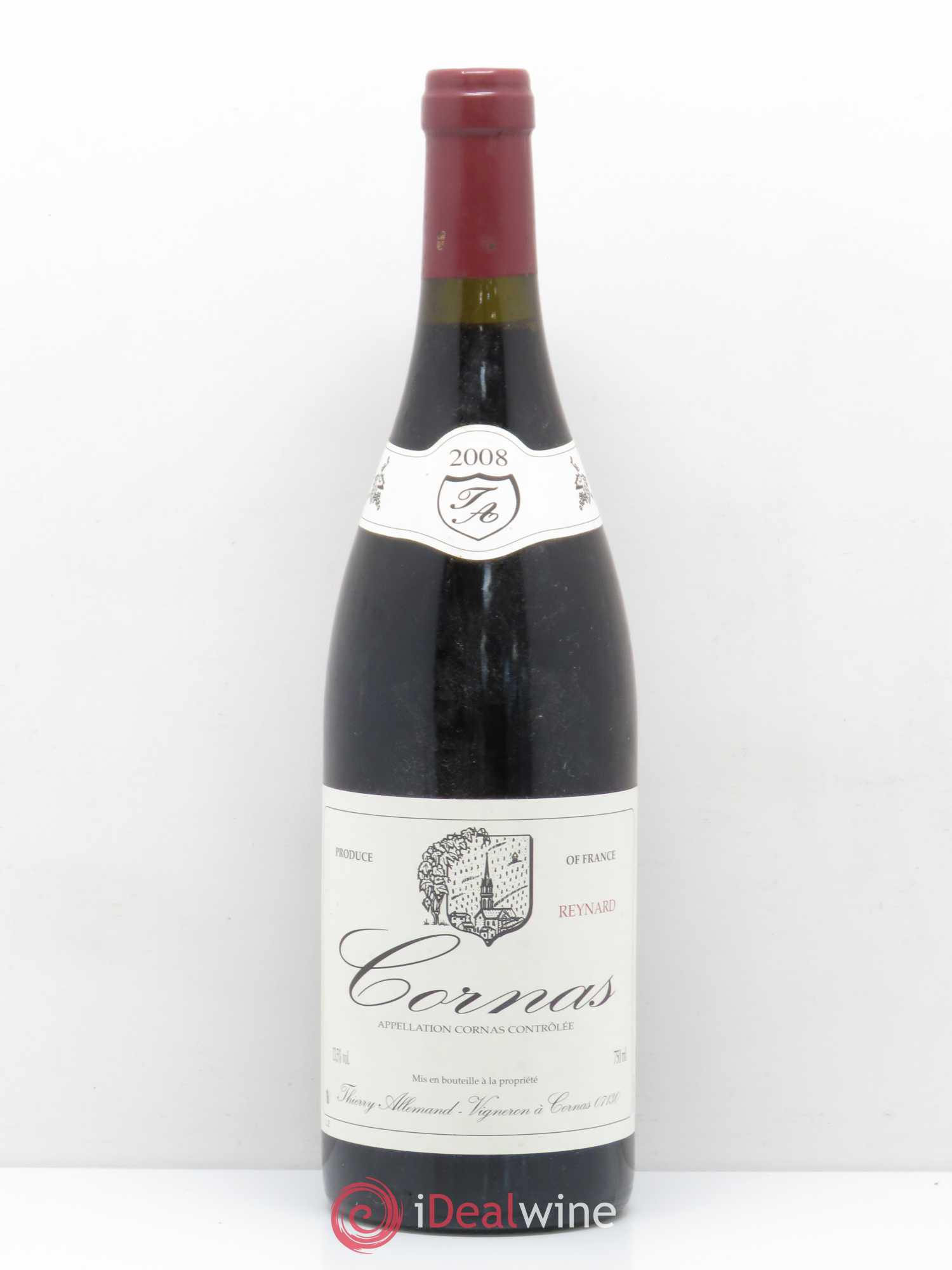 Cornas Reynard Thierry Allemand 2008 - Lot de 1 bouteille - 0
