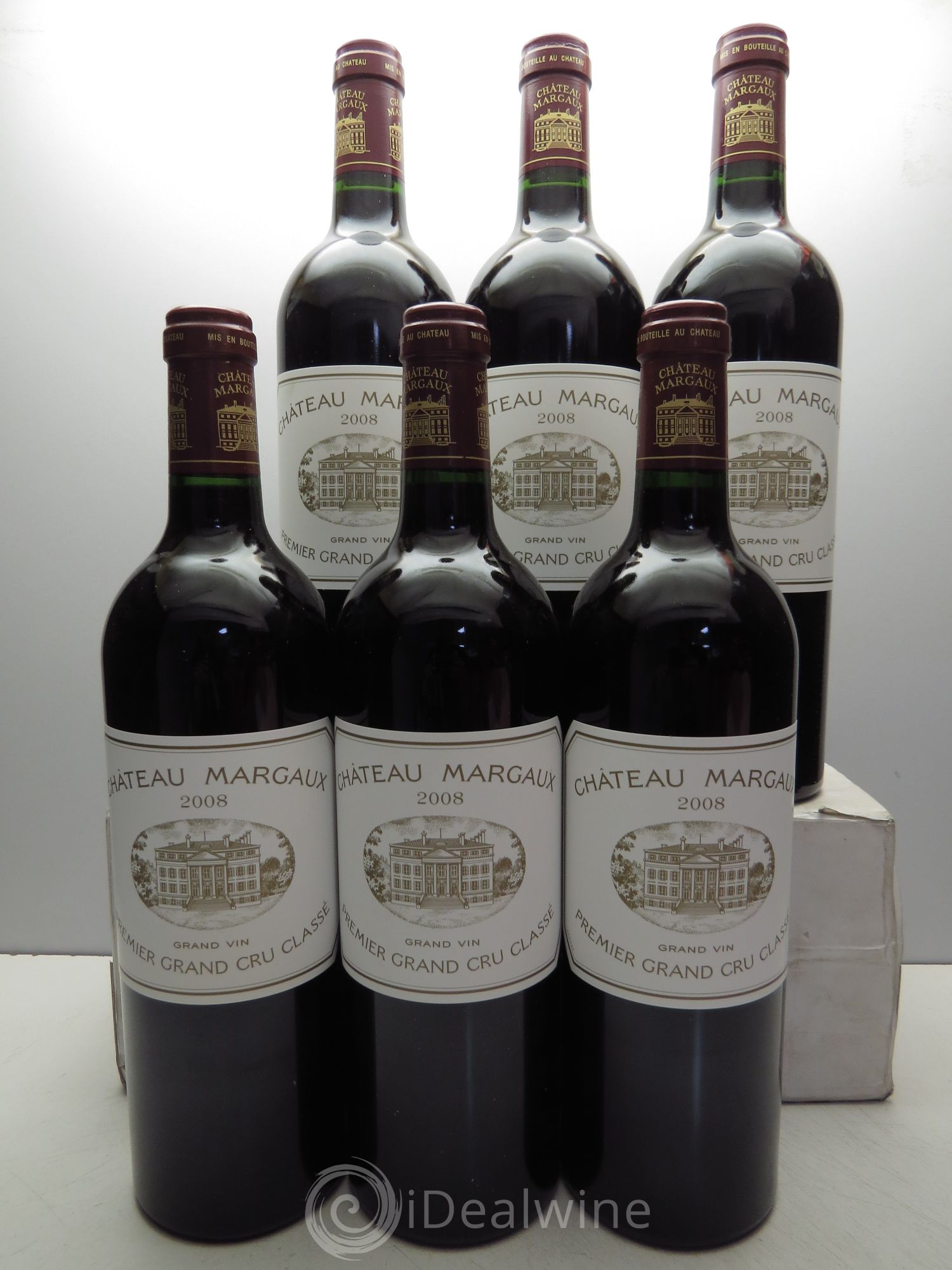 Château Margaux 1er Grand Cru Classé 2008 - Lot de 6 bouteilles - 0