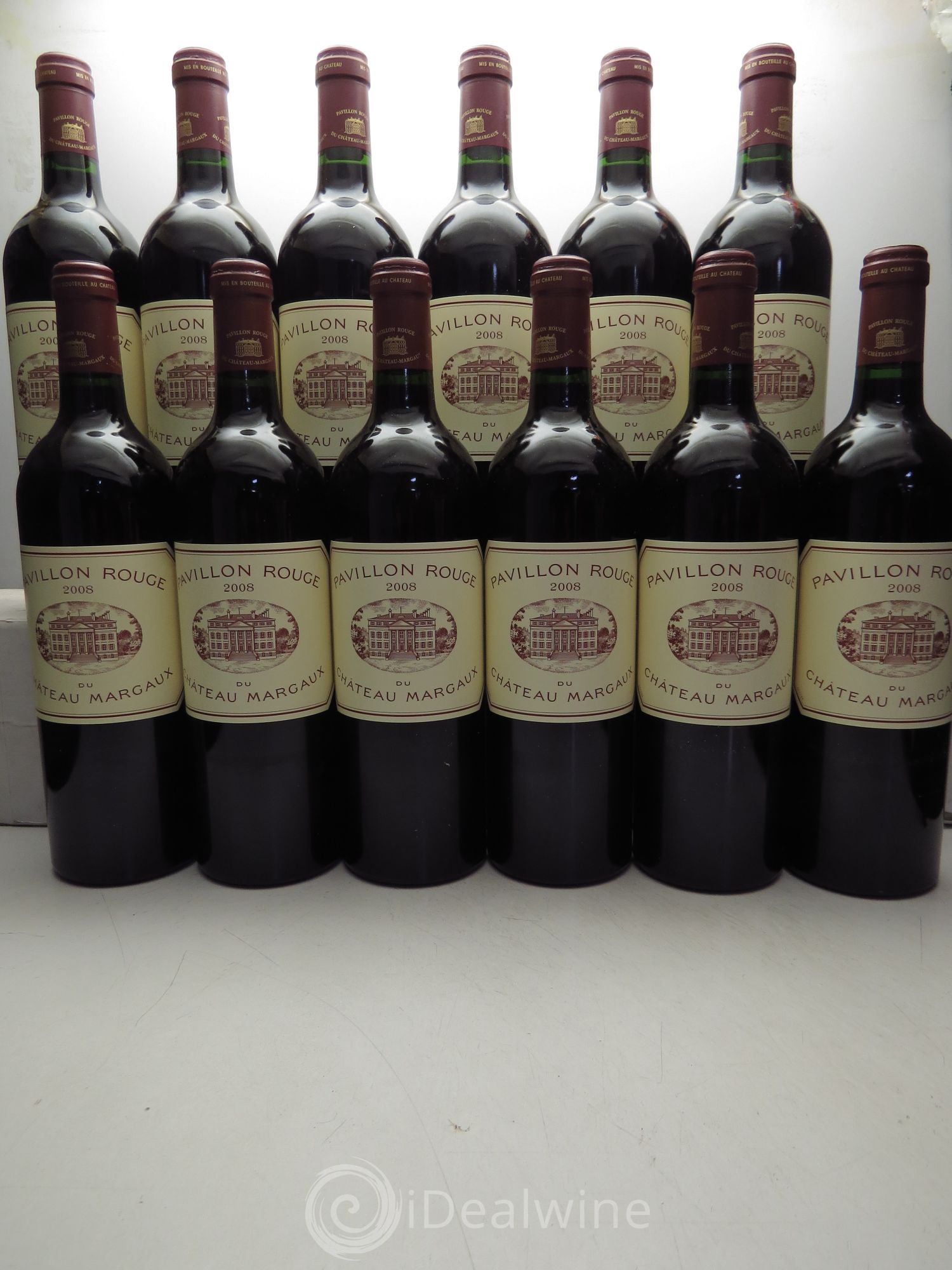 Pavillon Rouge du Château Margaux Second Vin 2008 - Lot de 12 bouteilles - 0