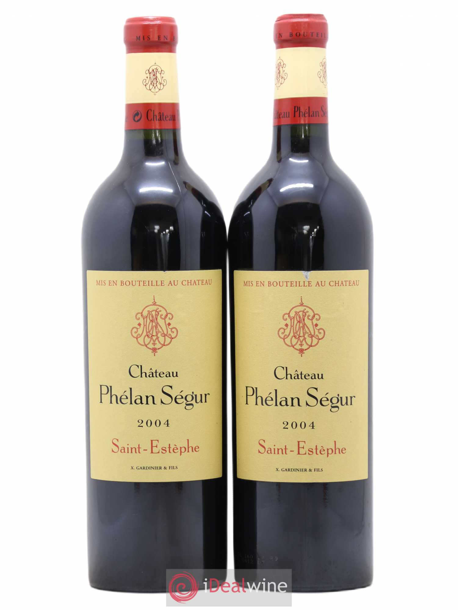 Château Phélan Ségur 2004 - Lot de 2 bouteilles - 0