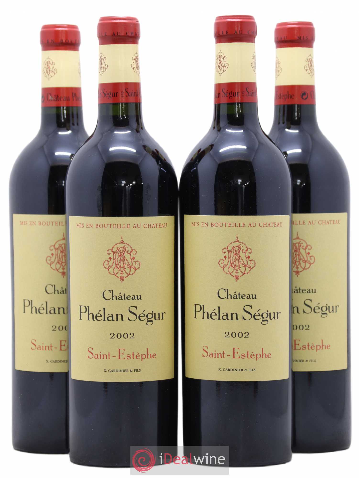 Château Phélan Ségur 2002 - Lot de 4 bouteilles - 0