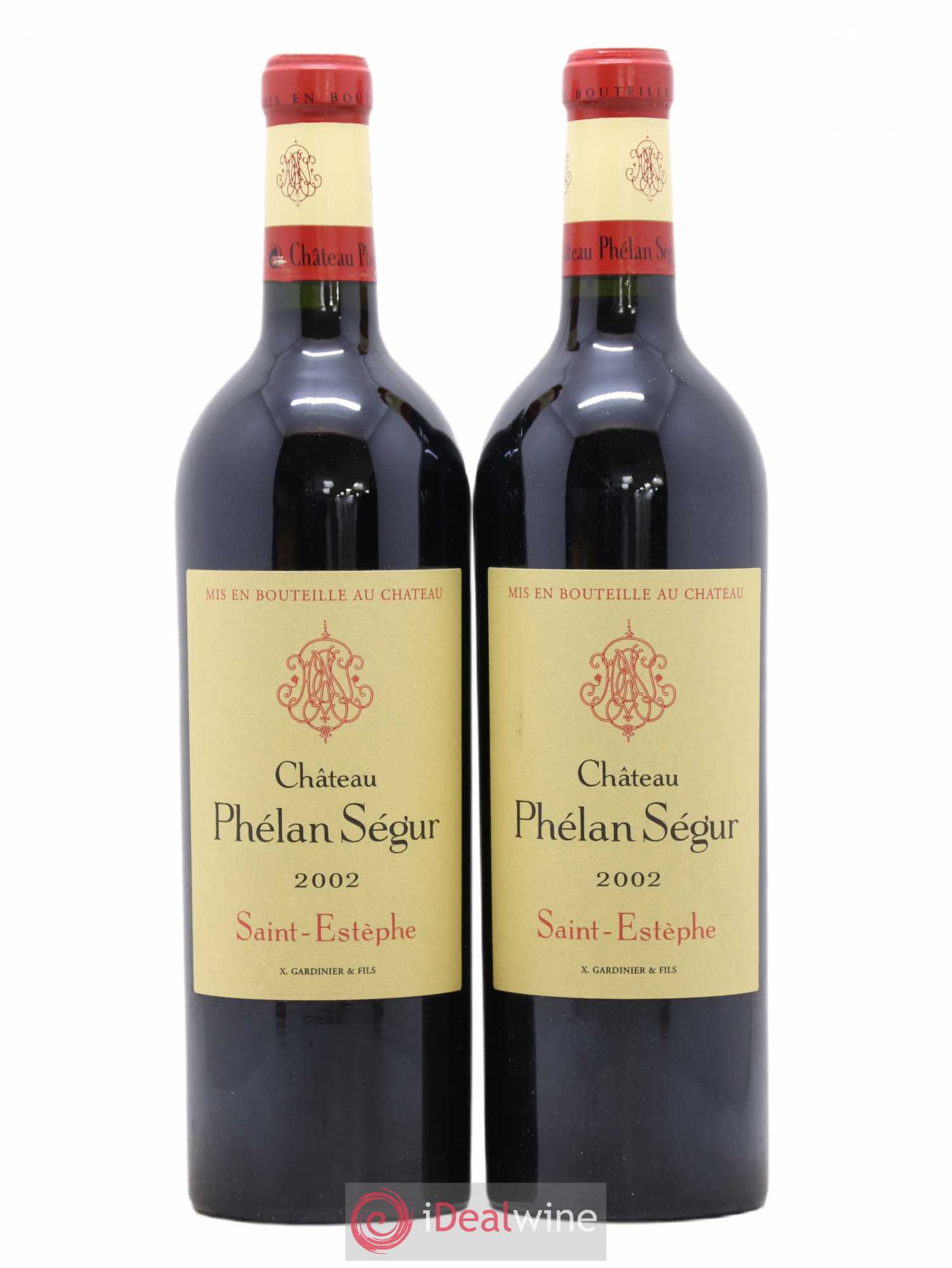 Château Phélan Ségur 2002 - Lot de 2 bouteilles - 0