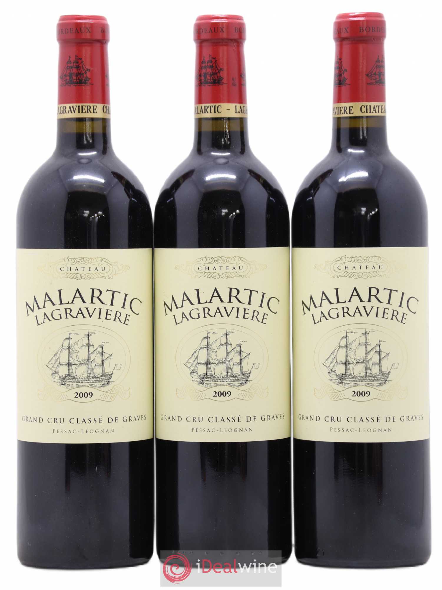 Château Malartic-Lagravière Cru Classé de Graves 2009 - Lot de 3 bouteilles - 0
