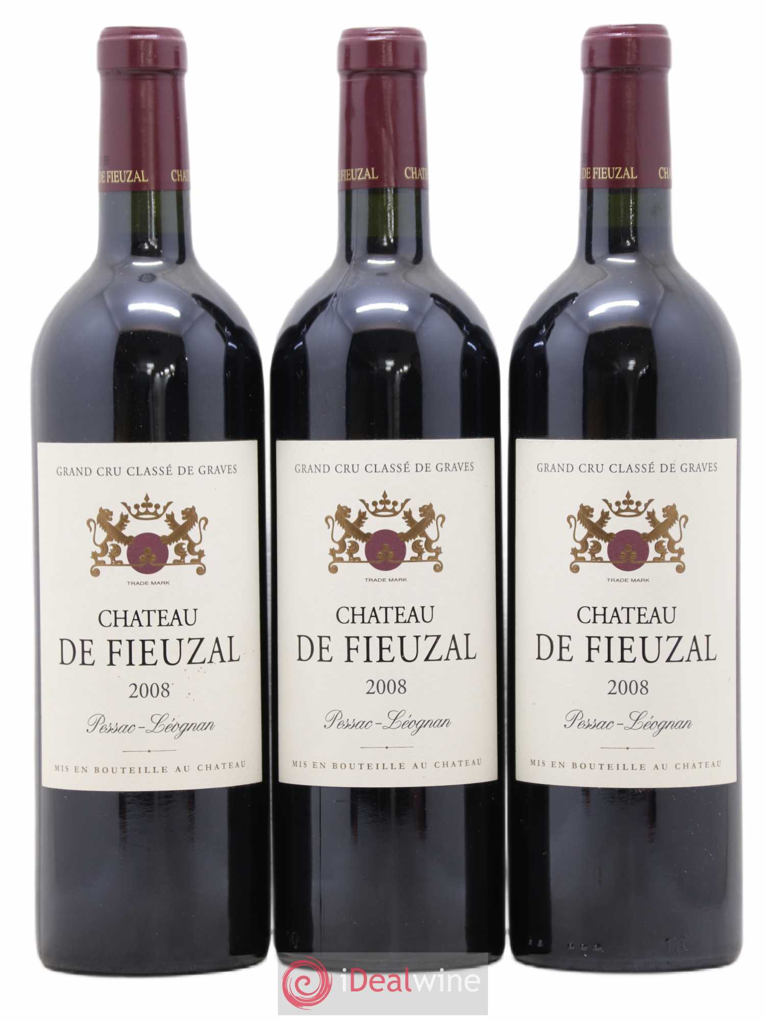 Château de Fieuzal Cru Classé de Graves 2008 - Lot de 3 bouteilles - 0