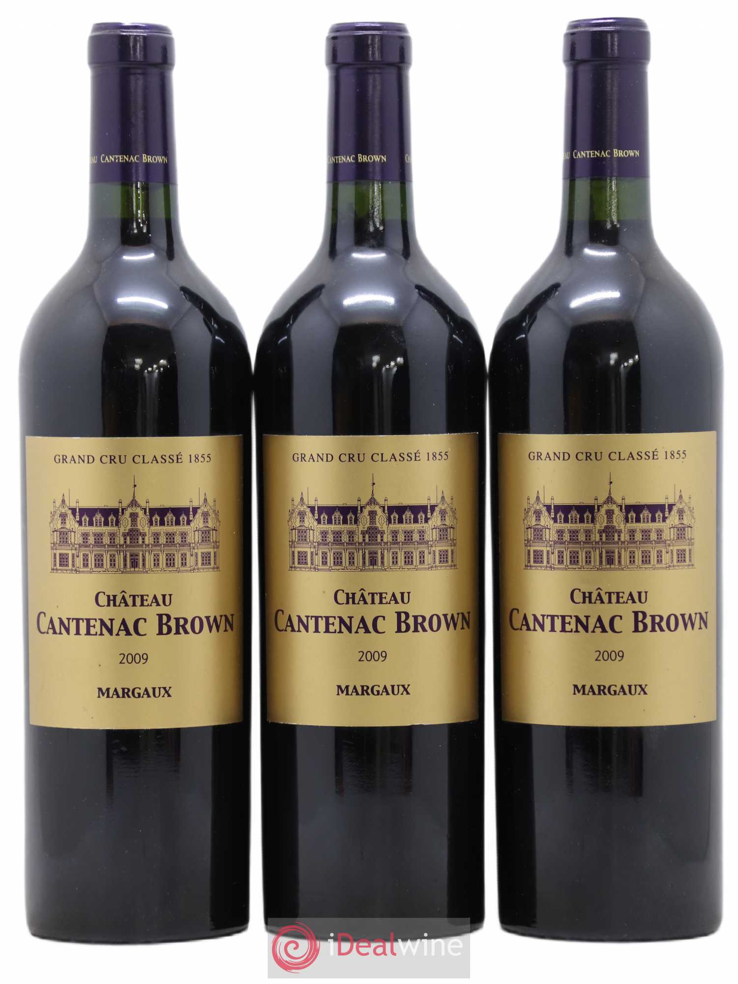 Château Cantenac Brown 3ème Grand Cru Classé 2009 - Lotto di 3 bottiglie - 0