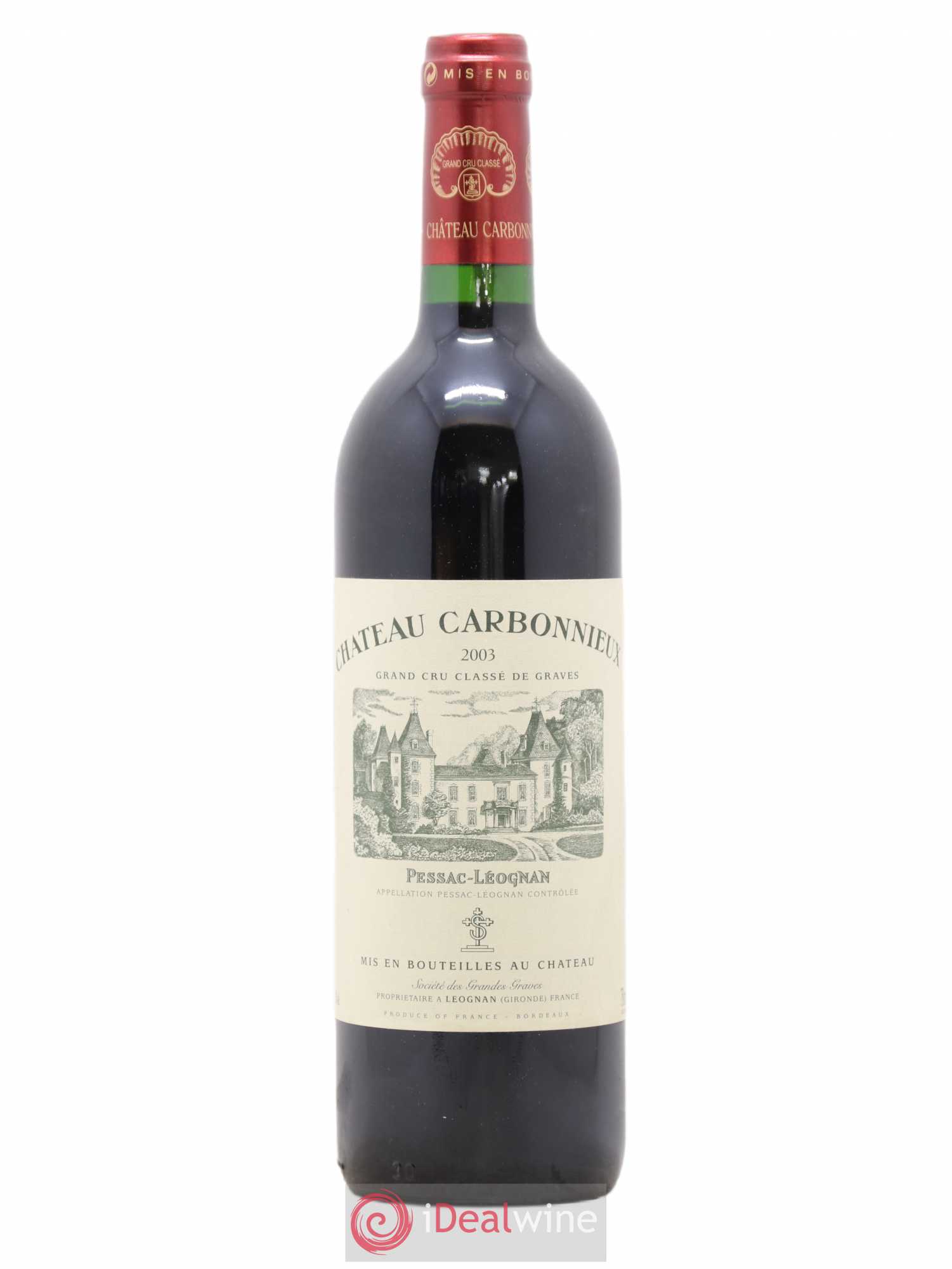 Château Carbonnieux Cru Classé de Graves 2003 - Lot de 1 bouteille - 0