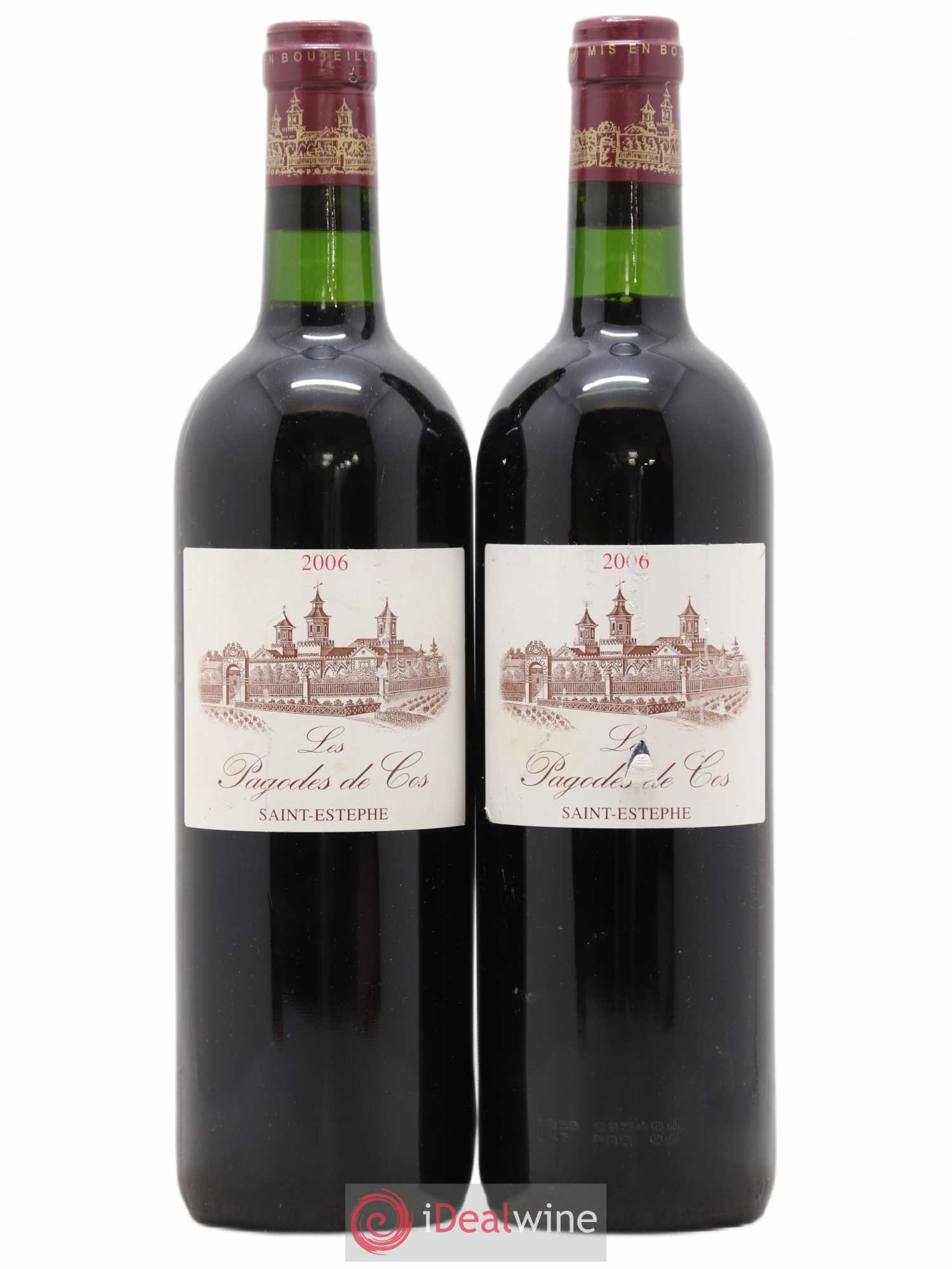 Les Pagodes de Cos Second Vin 2006 - Lot de 2 bouteilles - 0