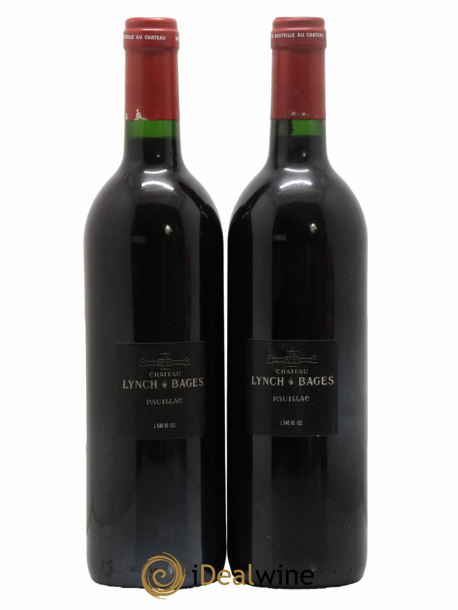 Château Lynch Bages 5ème Grand Cru Classé 1990 - Lot de 2 bouteilles - 1
