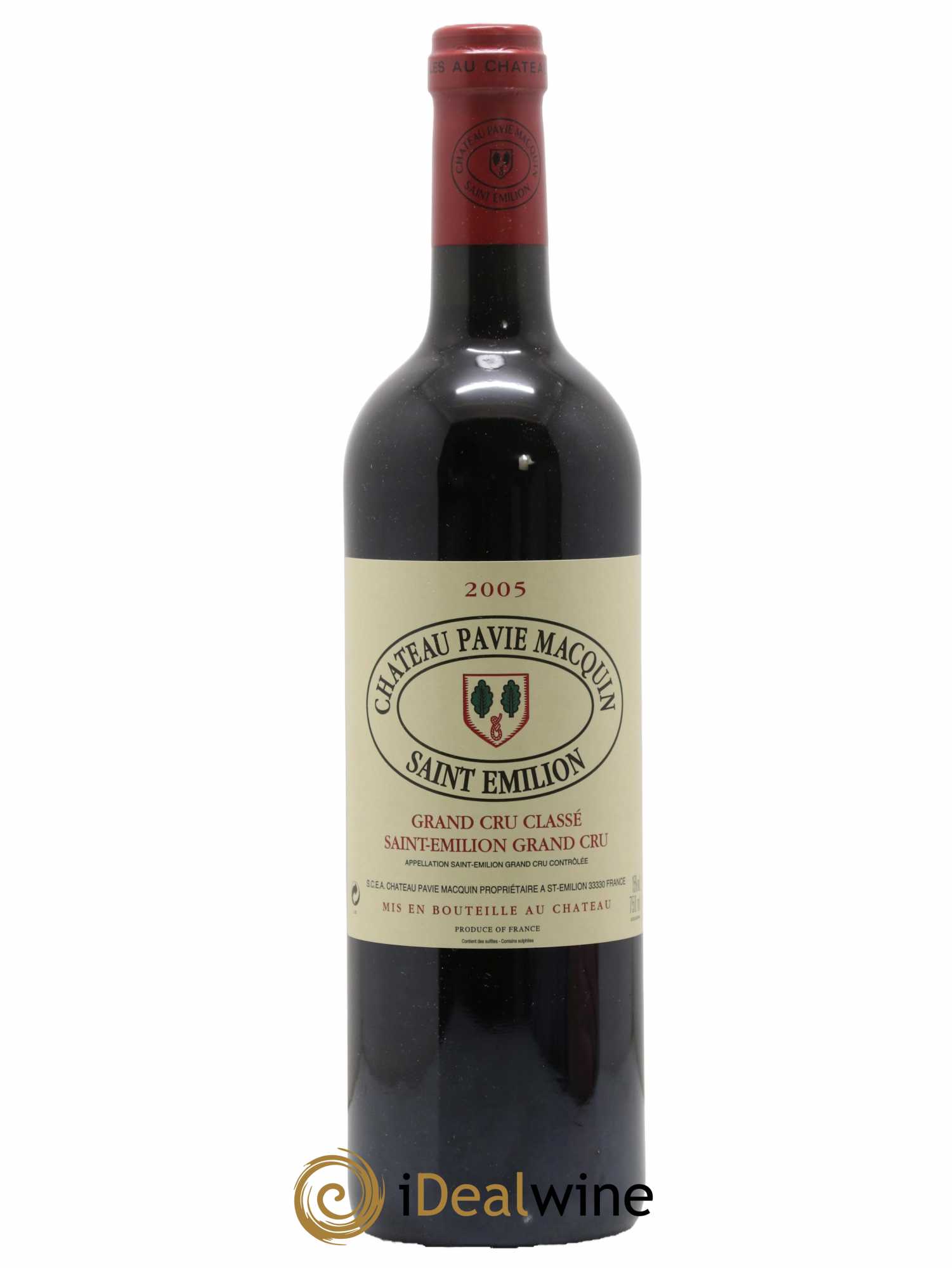 Château Pavie Macquin 1er Grand Cru Classé B 2005 - Lot de 1 bouteille - 0