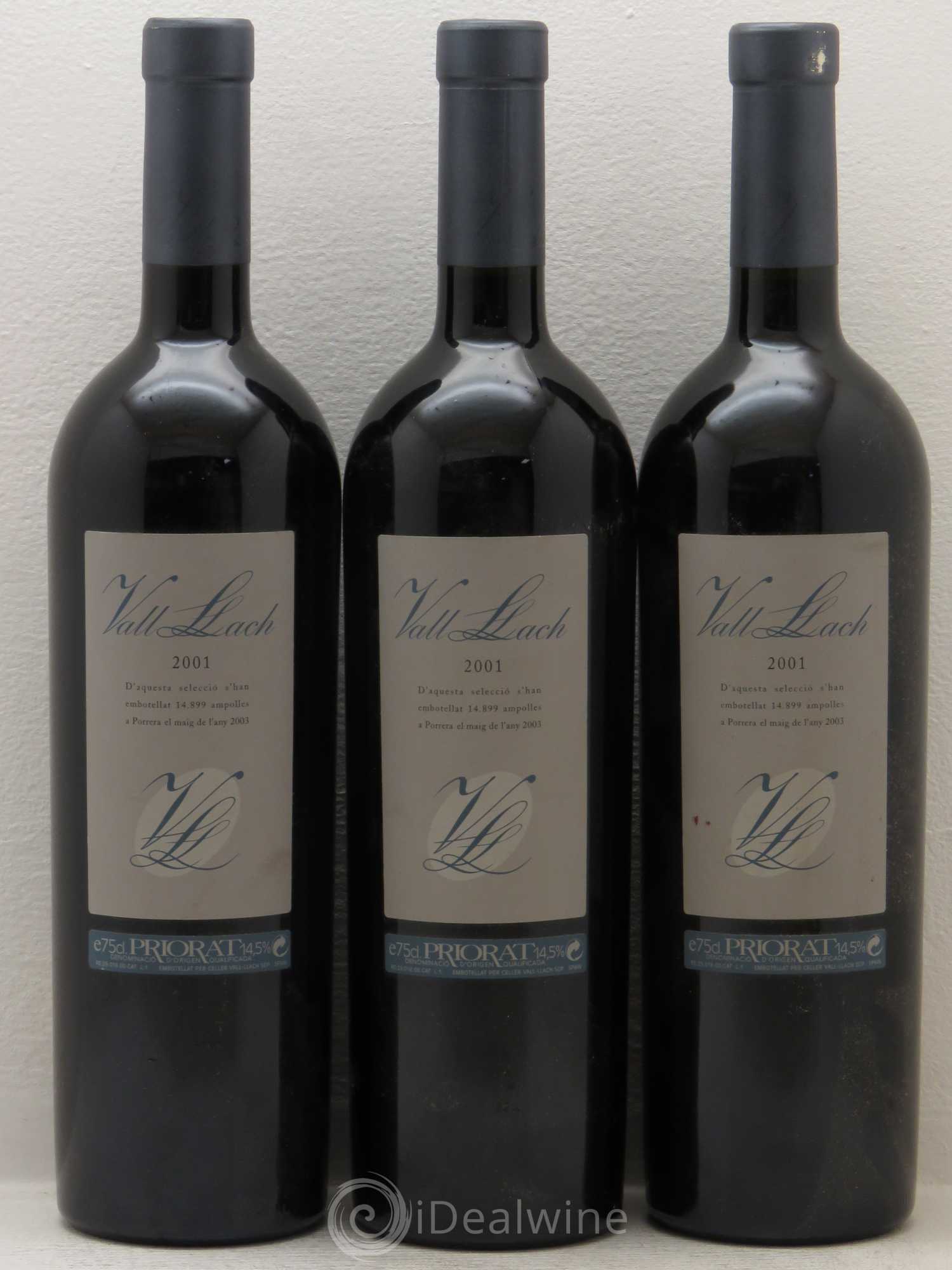 Priorat Bodegas Vall Llach DOCA Vall Llach 2001 - Lot de 3 bouteilles - 0